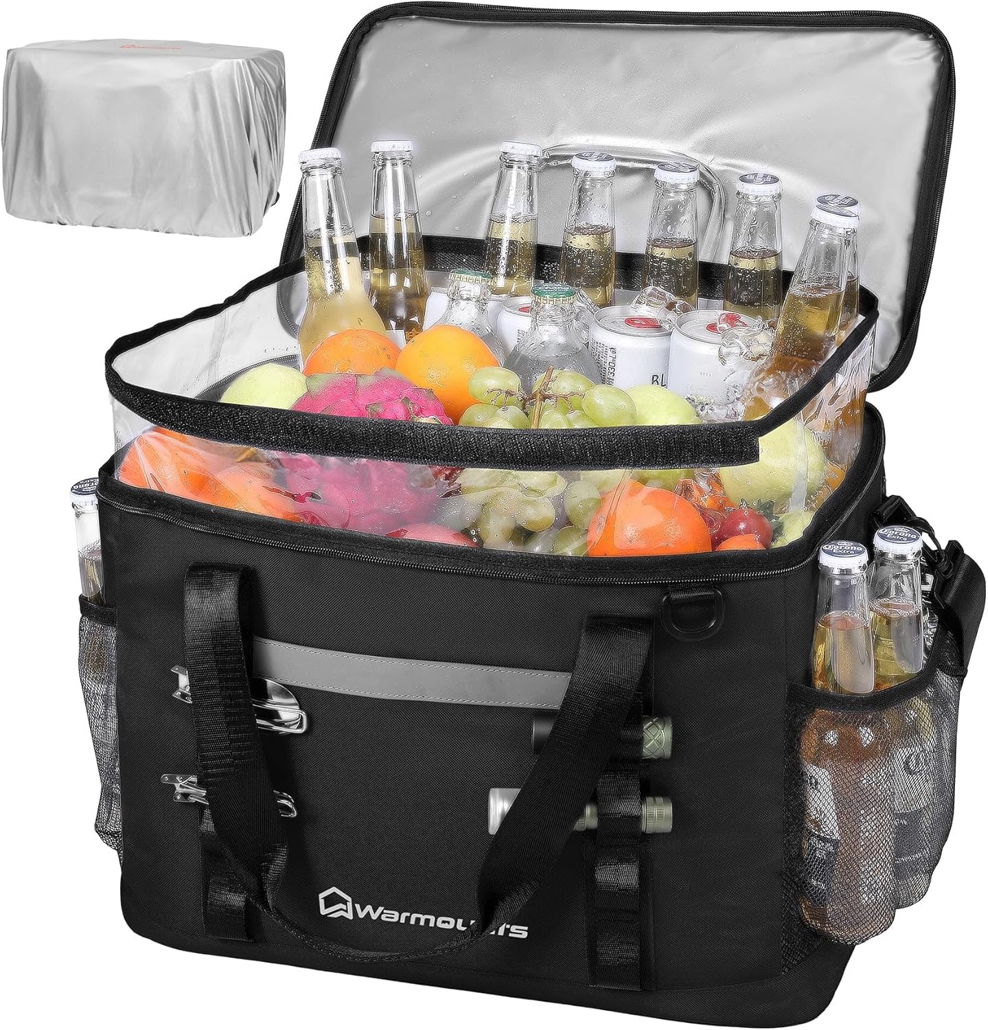 Insulated Cooler Bag 48/75 Cans, Soft Sided Portable Lunch Bag Coolers w/Zippered Top, Leak Proof PVC Interlayer, 5-Layer Insulation Large Ice Chest Bag for Travel, Camping, Beach, Picnic
