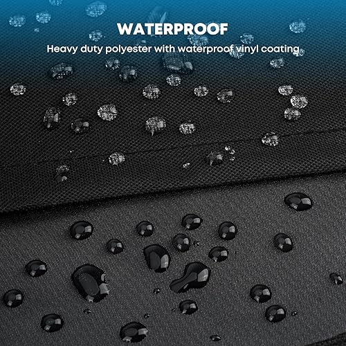 Miniatura 4 de Stanbroil Cubierta de parrilla de pellets para parrillas Pit Boss Deluxe 73440 440 456 Deluxe Ranch Hand 72440 72444, color negro