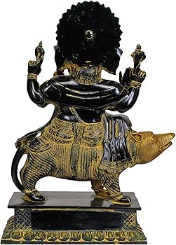 Amazon.co.jp: エキゾチック インディア ガネーシャ神 ネズミの上に