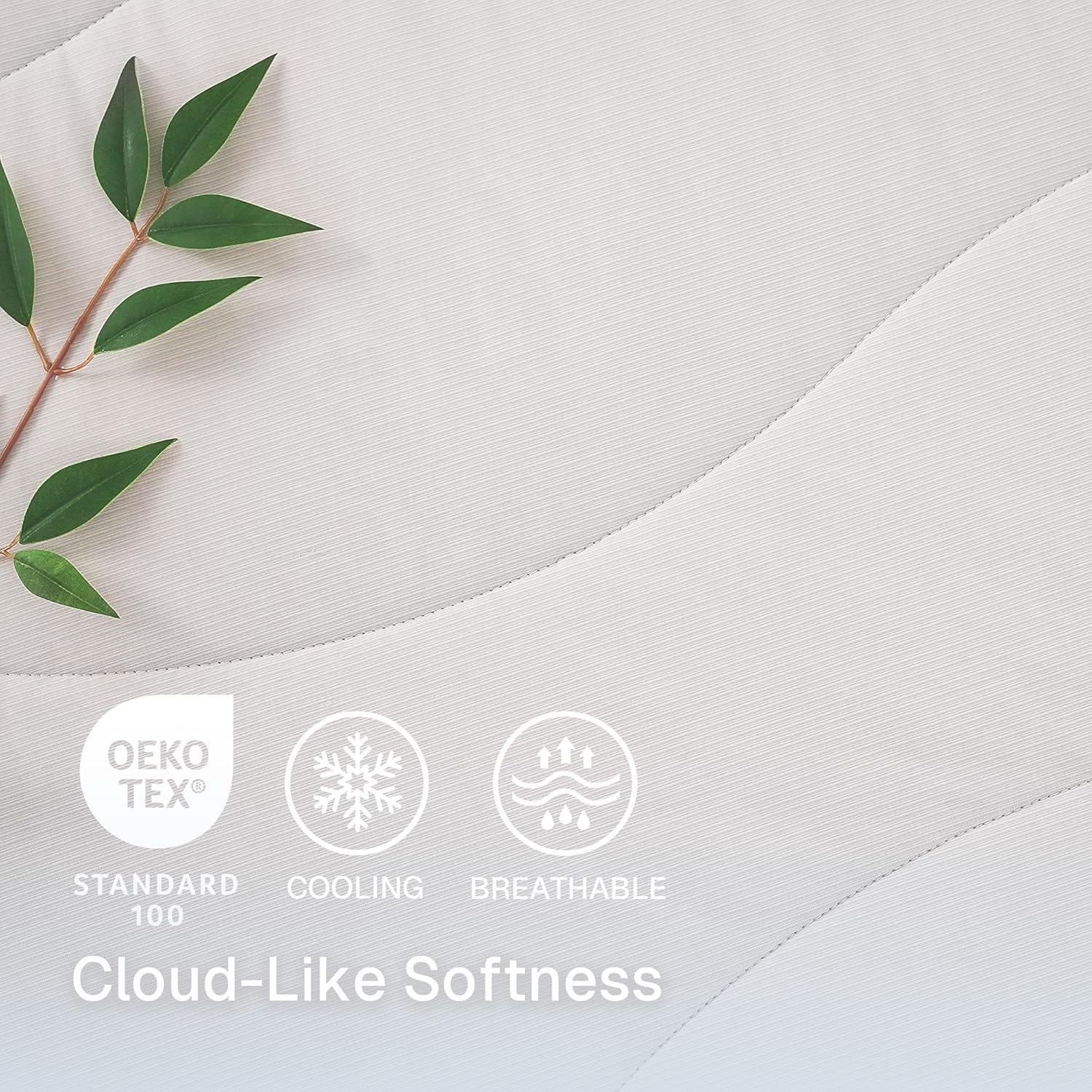 Cooling Comforter Twin/Twin XL, Blanket for Hot Sleepers, Upgraded All Season Bedding to Keep Cool for Night Sweats, Breathable Lightweight Cold Blanket, 68x90 Inches, Grey - Image 4