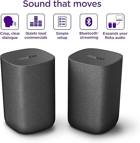 Miniatura 3 de Altavoces inalámbricos Roku - Juego de 2 (Paquete de 1) - Compatible con Roku TV, Streambar y Streambar Pro (SE no es compatible)