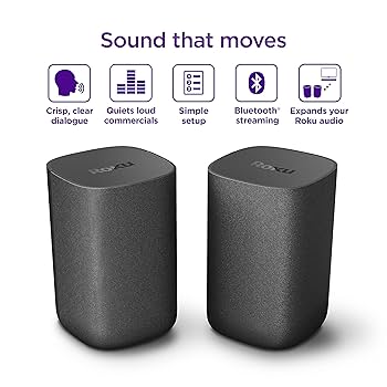 ROKU ワイヤレススピーカー Amazon.com: Roku Wireless Speakers (for Roku Streambars or