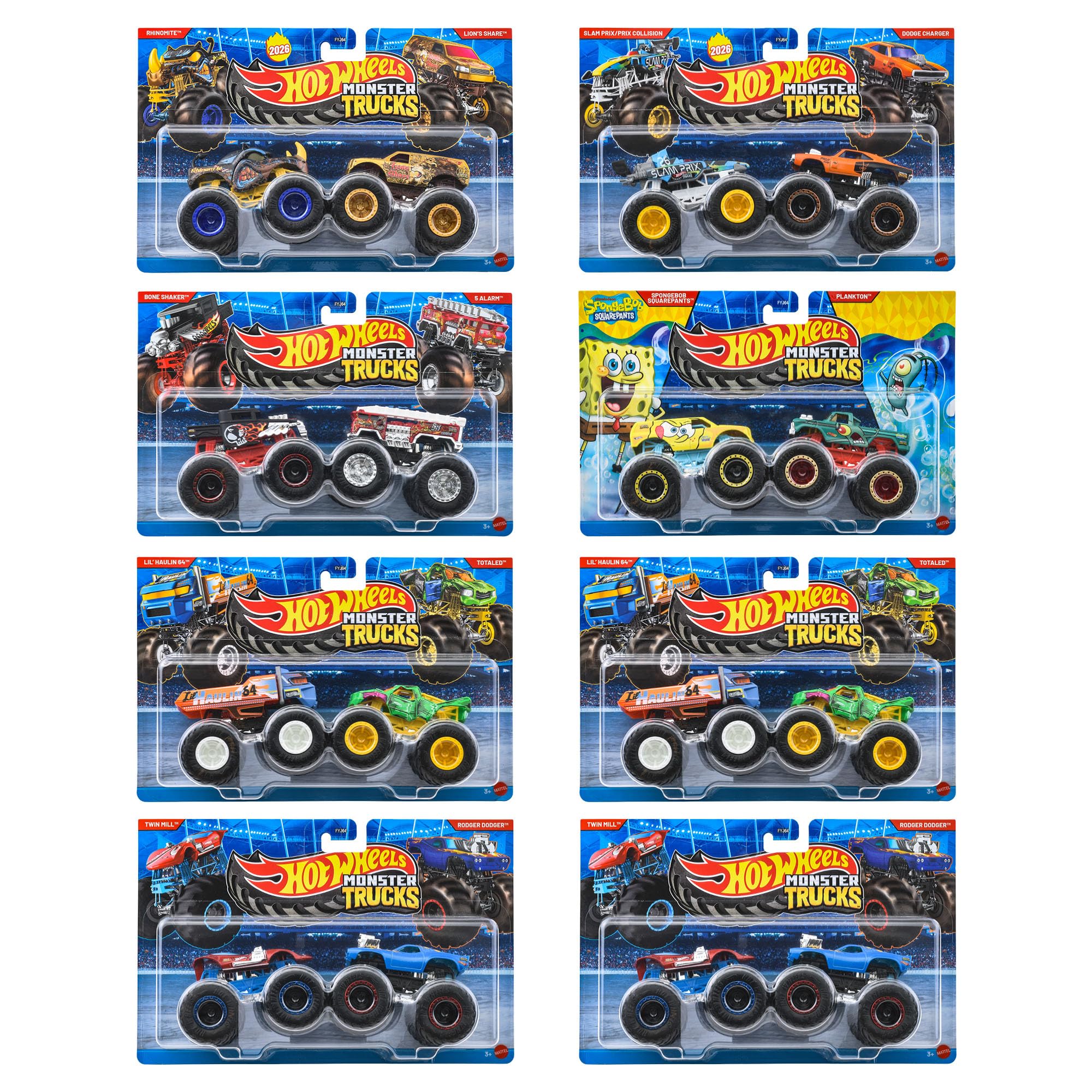 Amazon | ホットウィール(Hot Wheels) モンスタートラック 1:64 2