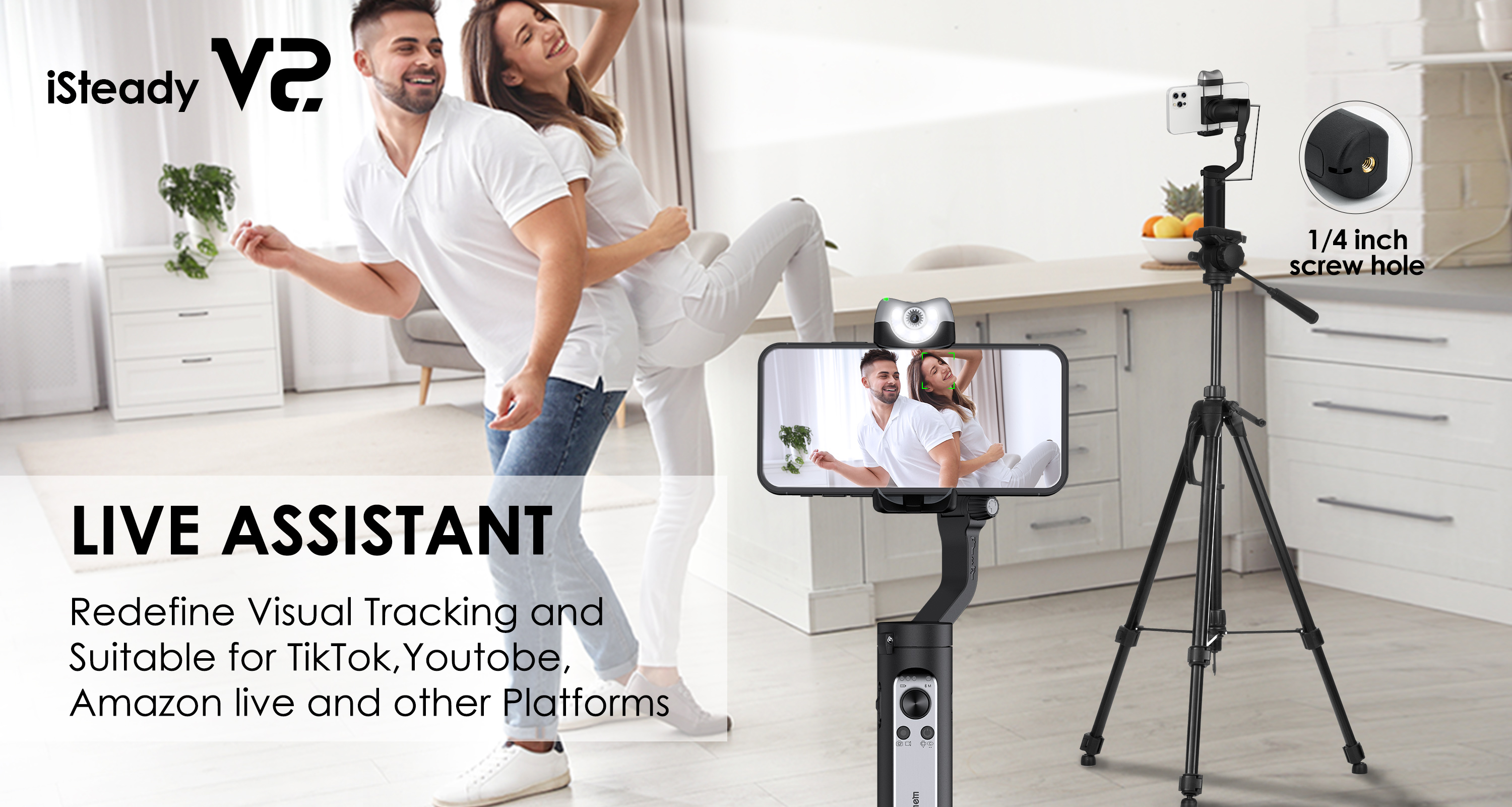 Amazon.co.jp: hohem V2 ジンバル スタビライザー 3軸スマホ用ジンバル