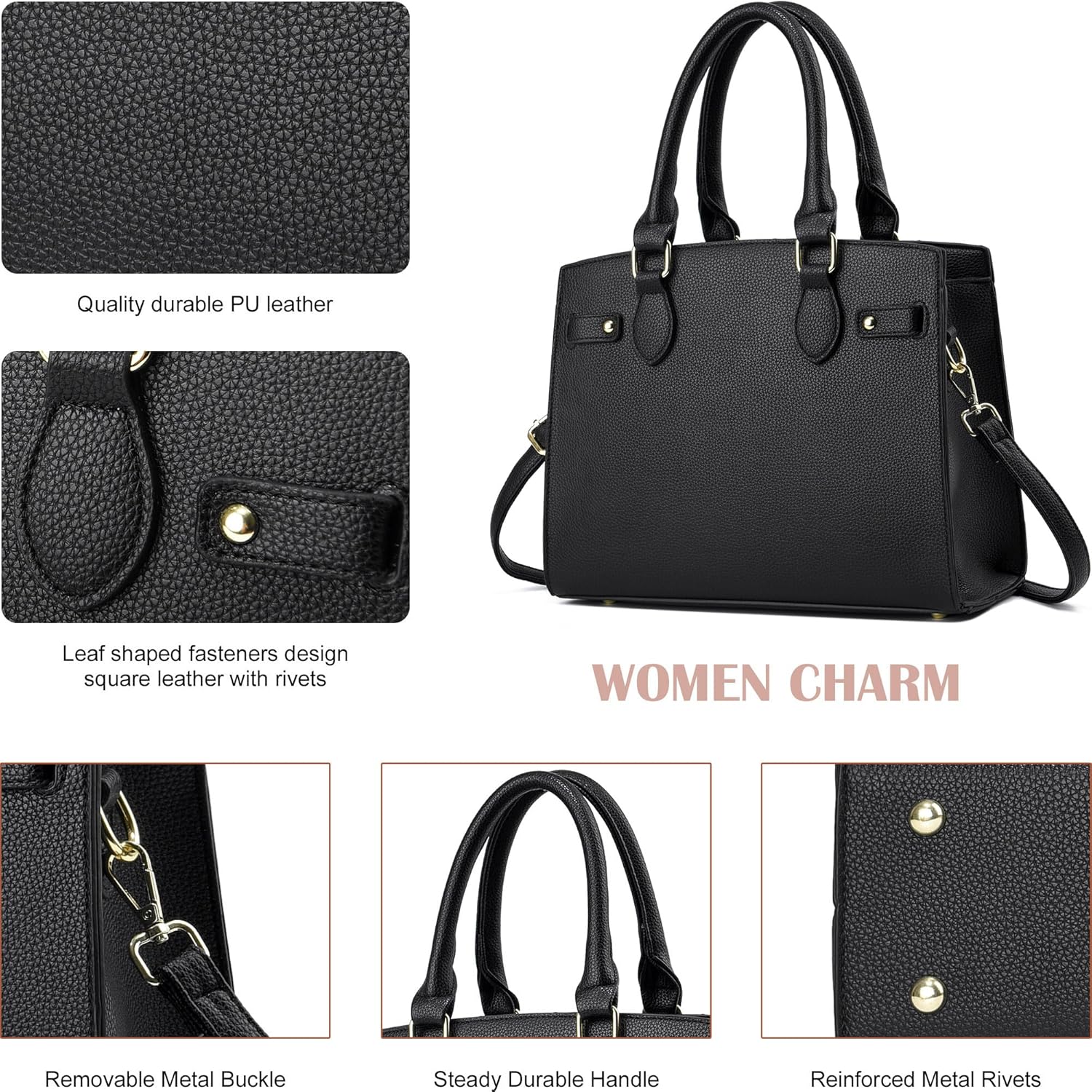 DMICXEL Tote Bag Crossbody Purses for Women Shoulder Handbag PU Leather Top Handle Satchel Bags - Image 7