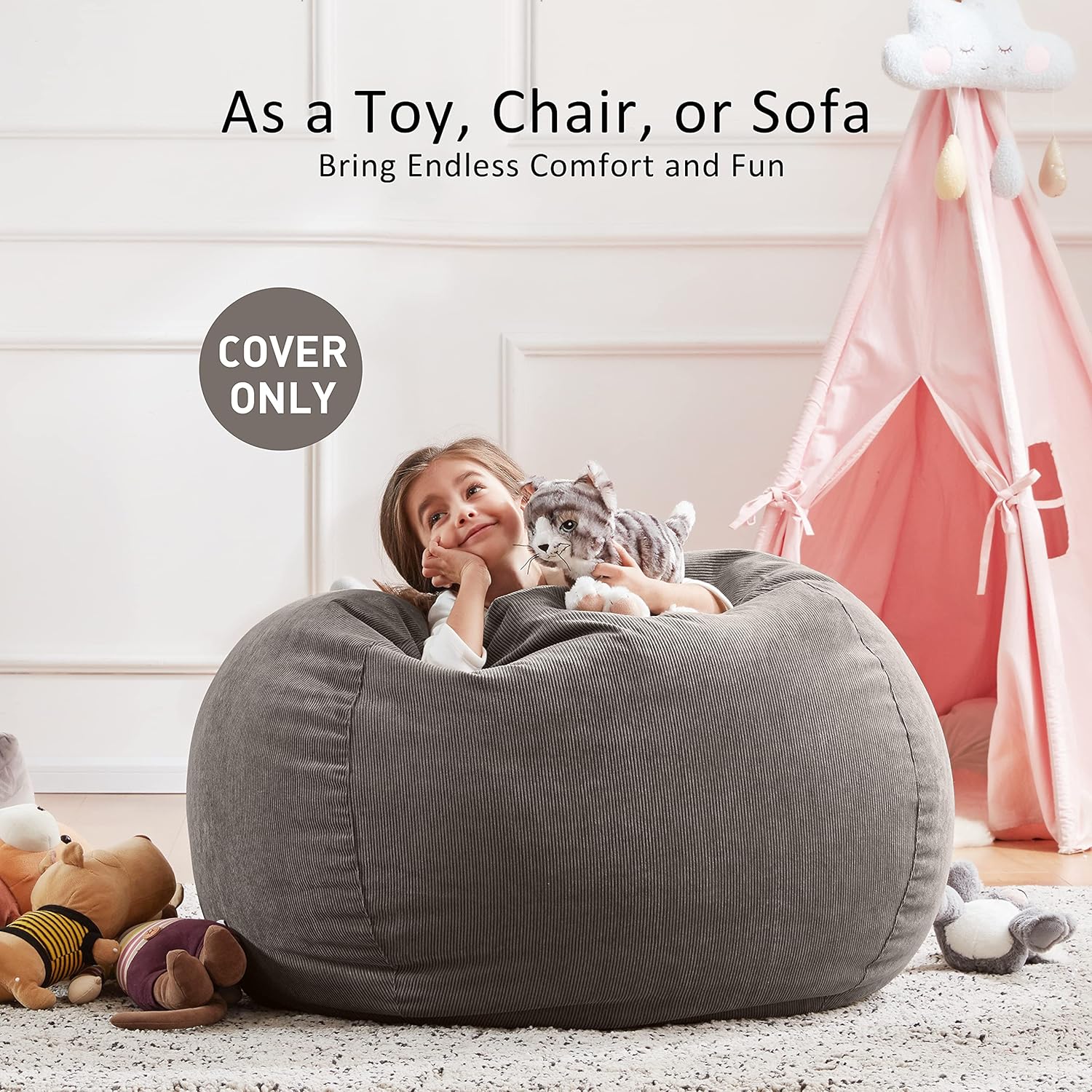 Buy Nobildonna Bean Bag Chair Cover No Filler For Kids And Adults Extra Large 300l Beanbag Stuffed Animal Storage Soft Premium Corduroy Online In Indonesia B07sq4x468 Buy Nobildonna Bean Bag Chair Cover No Filler For Kids And Adults Extra Large 300l Beanbag Stuffed Animal Storage Soft Premium Corduroy Online In Indonesia B07sq4x468