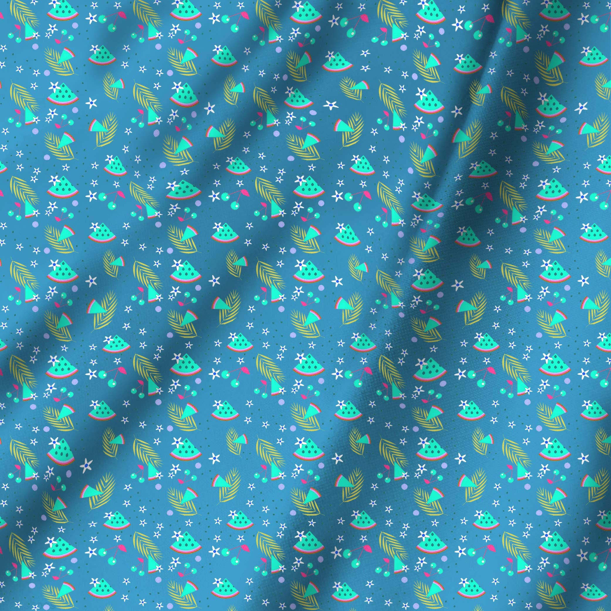 RADANYA Fruits Printed Cotton Cambric Fabric Dressmaking Quilting by the yard 44 Inch Wide