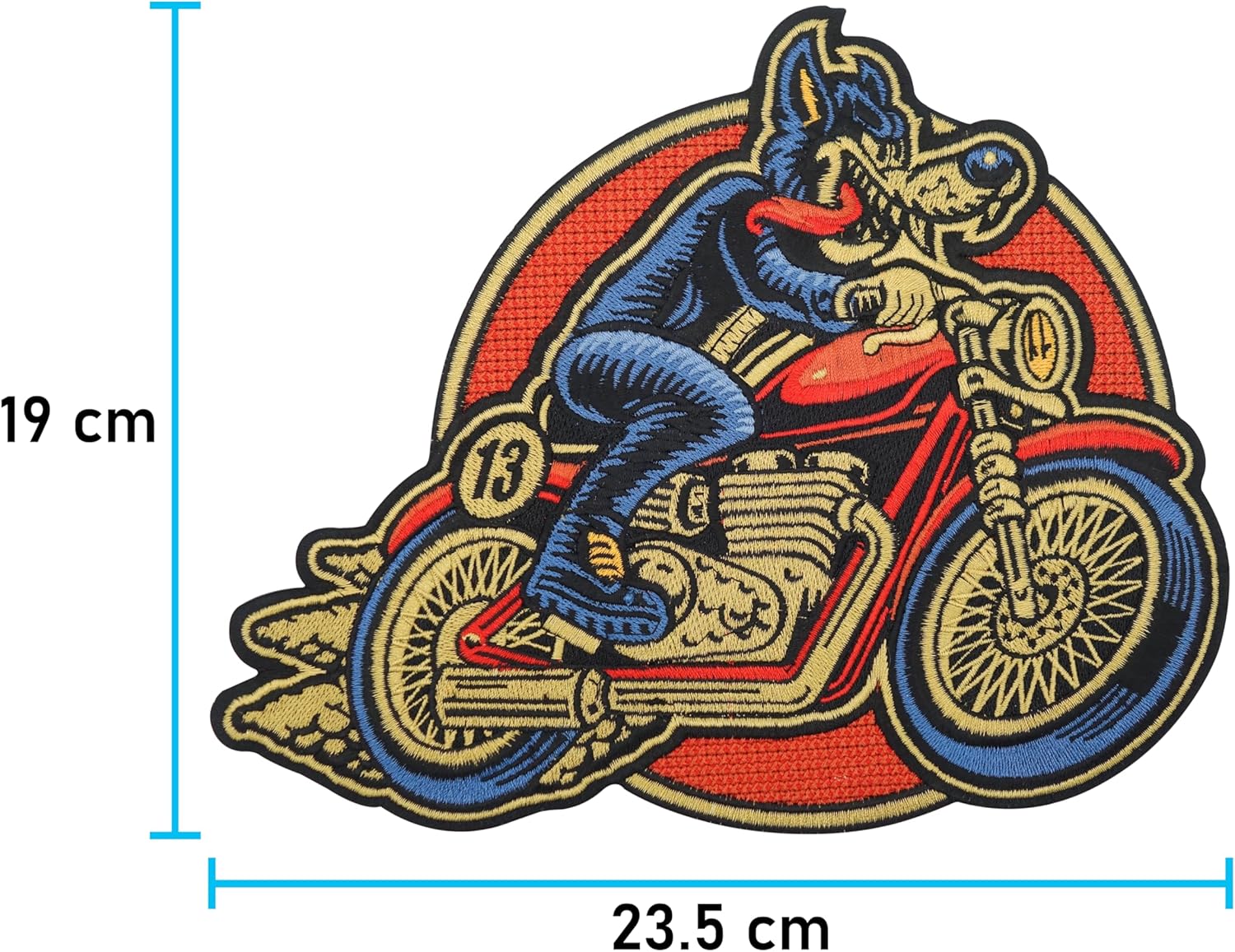 Finally Home Large Lone Wolf on Tour Back Patch for Iron-On Motorcycle Cowl Patches, Retro Biker Iron-On Patch, Vintage Back Patch, Large Patches for Men