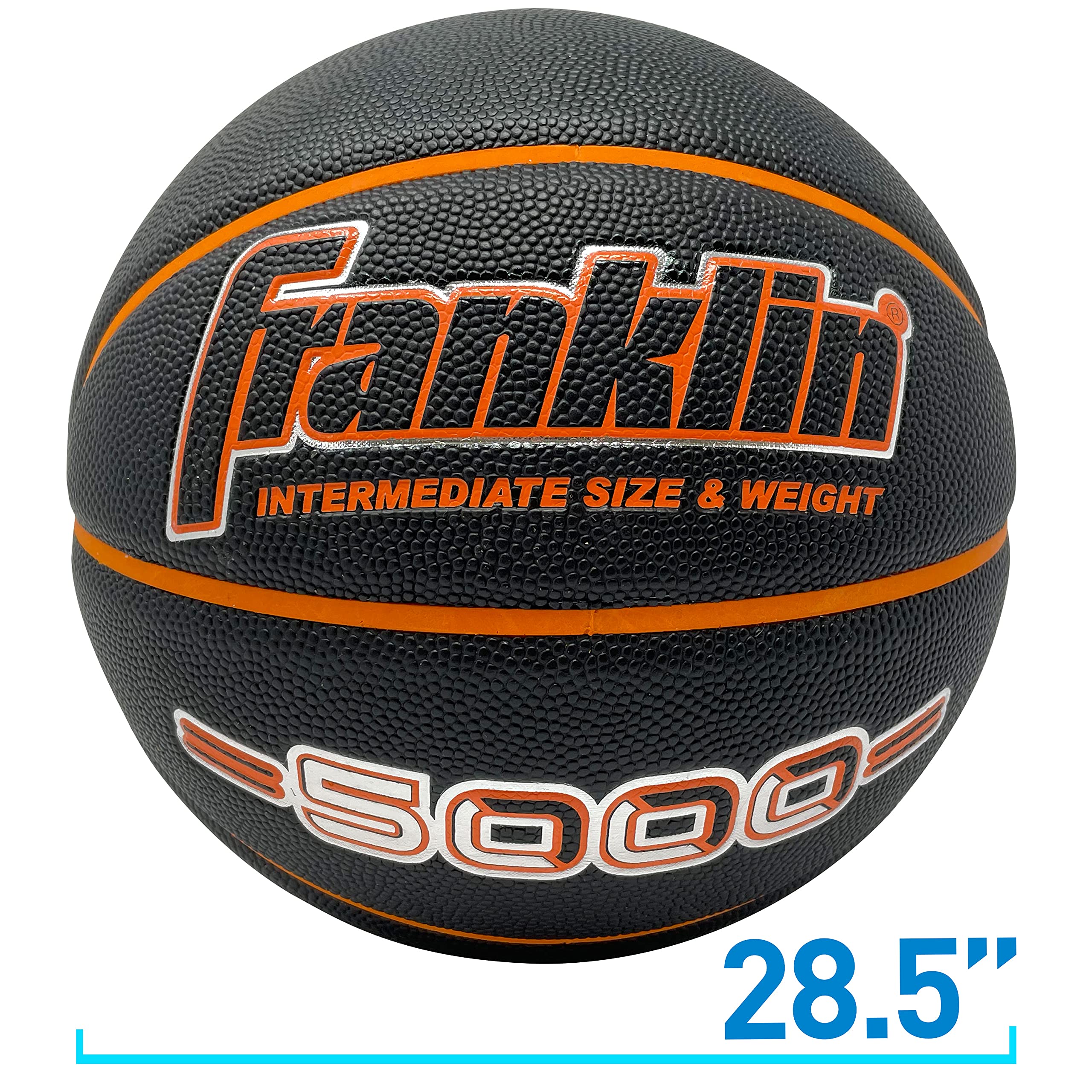 Franklin 32048 B6 28,5" czarny/pomarańczowy laminowany do wewnątrz koszykówka