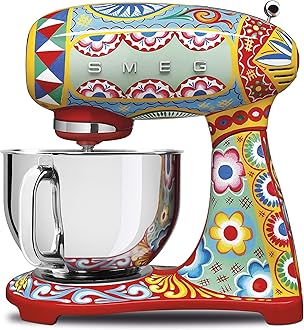 Dolce and Gabbana x Smeg SMF03DGUS Retro Style 5 Quart Stand Mixer,"Sicily Is My Love," Collection