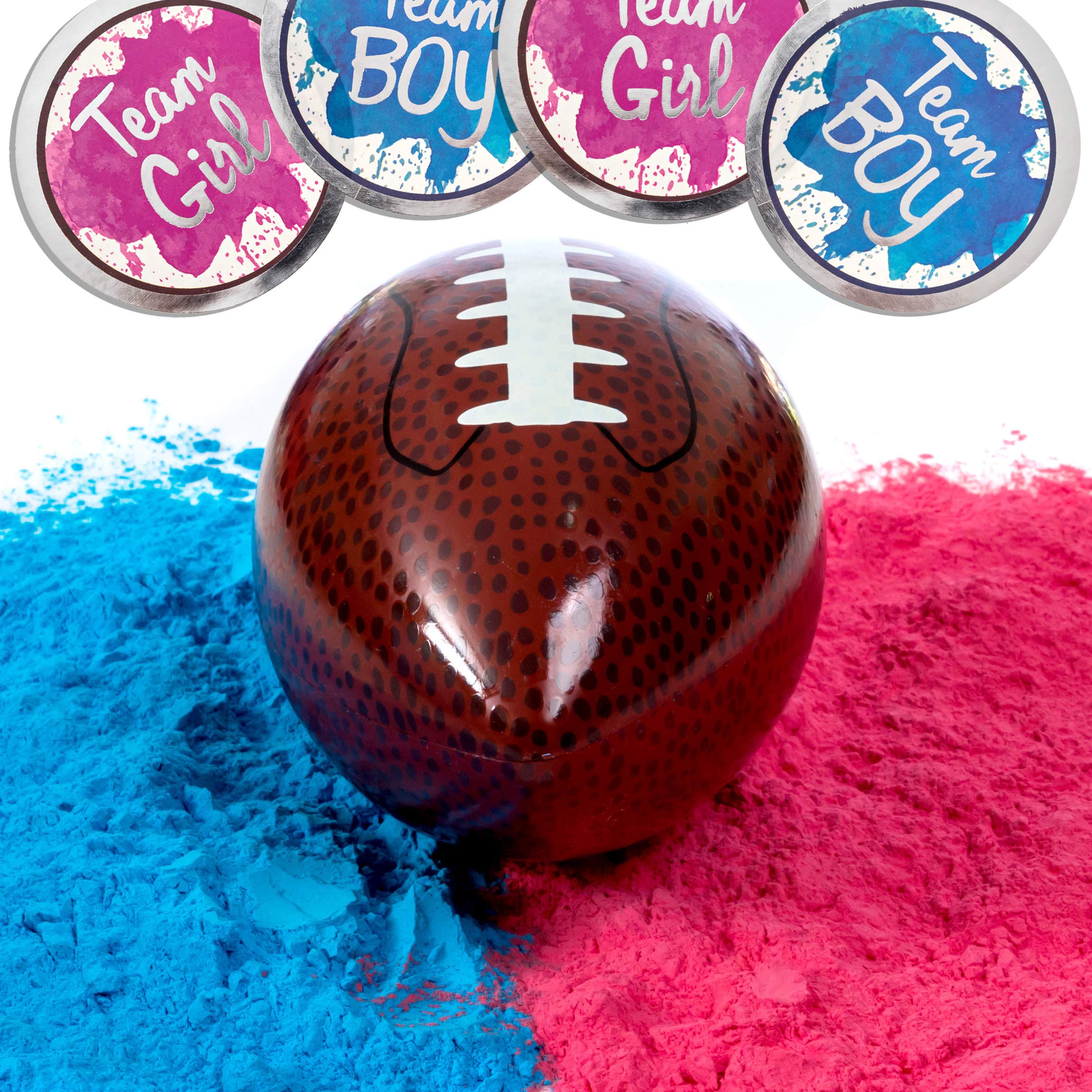 Buy Gender Reveal Football with Both Pink and Blue Powder Plus Bonus Vote Stickers Kit