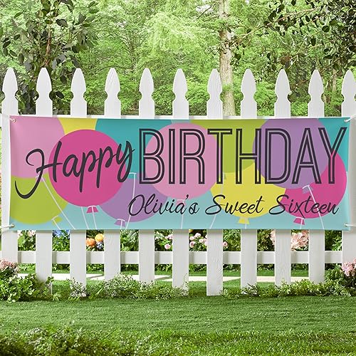 Miniatura 19 de Let's Make Memories Cartel personalizado de cumpleaños de unicornio – Cartel de feliz cumpleaños para niños – Decoraciones de fiesta personalizadas