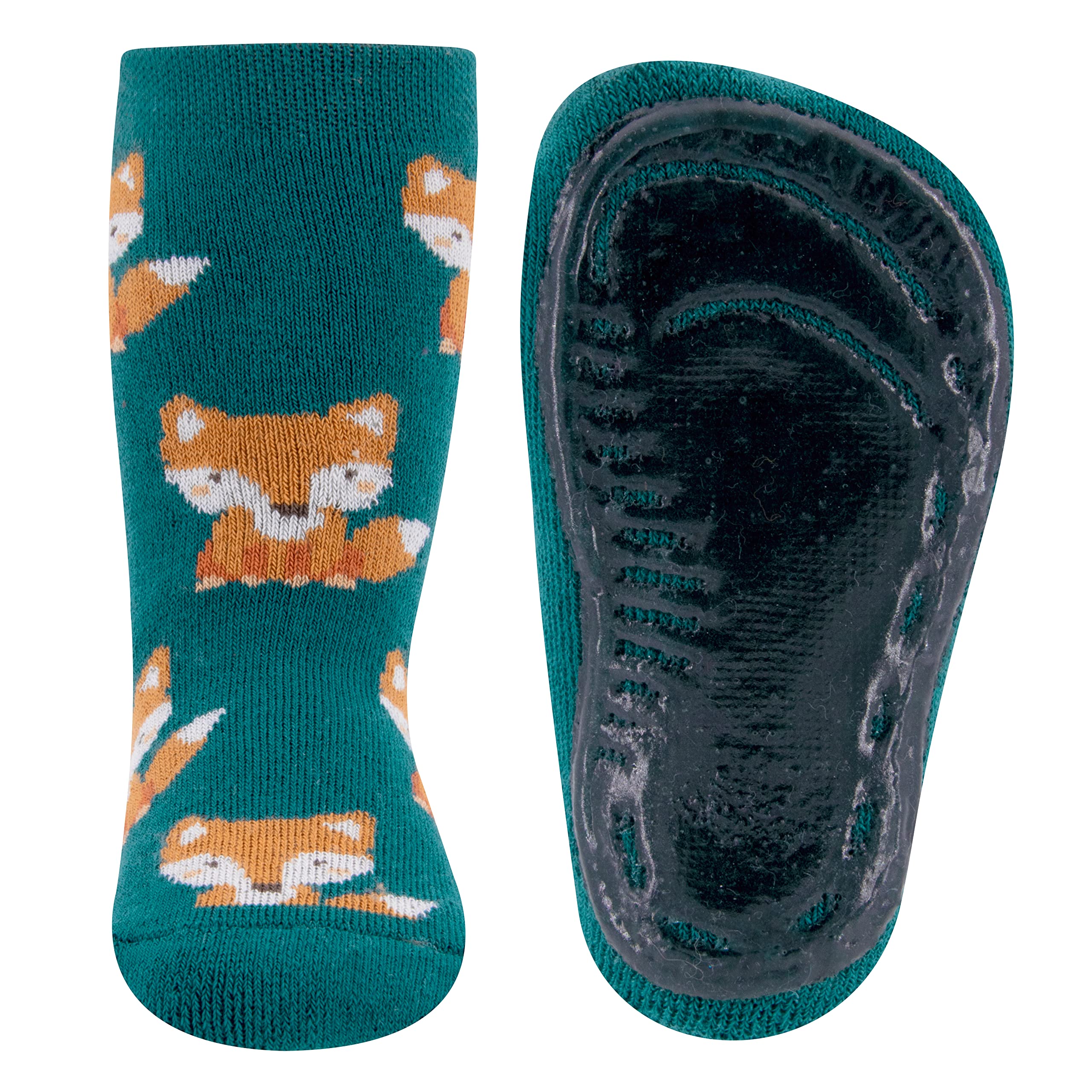 Ewers 2-pack effen stopper sokken SoftStep, sokken met antislip zool voor jongens en meisjes, antislip sokken met rubberen zool, MADE IN GERMANY, 2