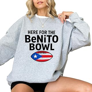 Just Here for Halftime Show Sweatshirt, Here for The Benito Bowl Sweatshirt, Game Day Shirt, Football Lovers Gifts, Bowl 2026 Shirt Gifts, Puerto Rico Football, Team Halftime Sweatshirt