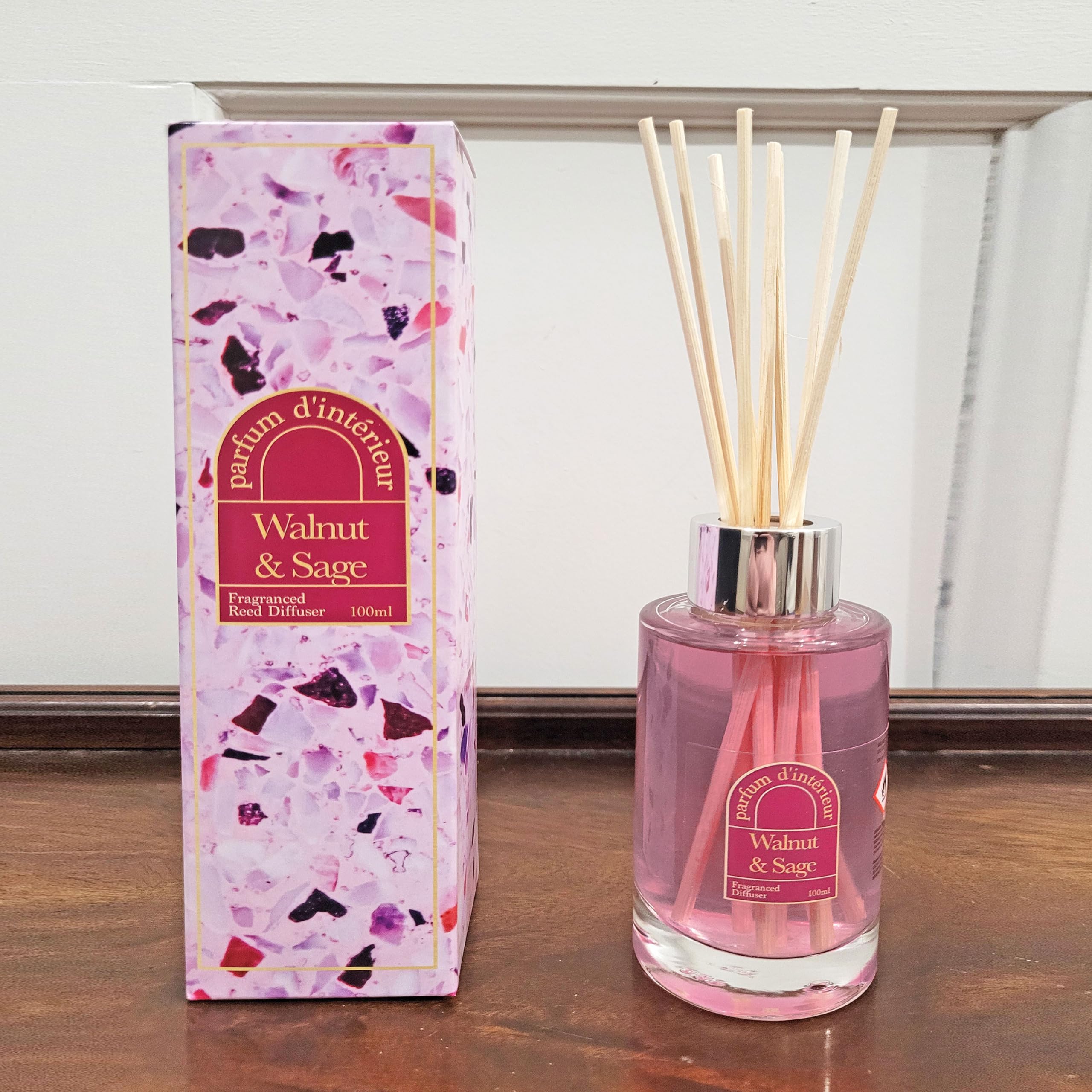 Wax Lyrical Walnut & Sage 100Ml Fragrance Reed Diffuser (Walnut & Sage)