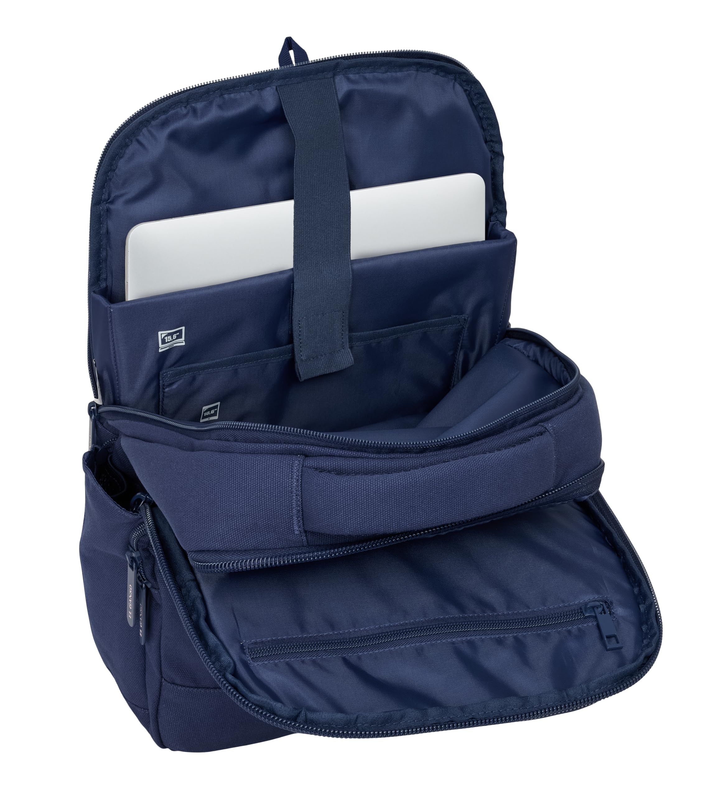 EL GANSO JEANS - Mochila para Portátil 15.6" con Bolsillo para Tablet y Conector USB, Ideal para Jóvenes de Diferentes Edades, Cómoda y Versátil, Calidad y Resistencia, 29x15x44 cm