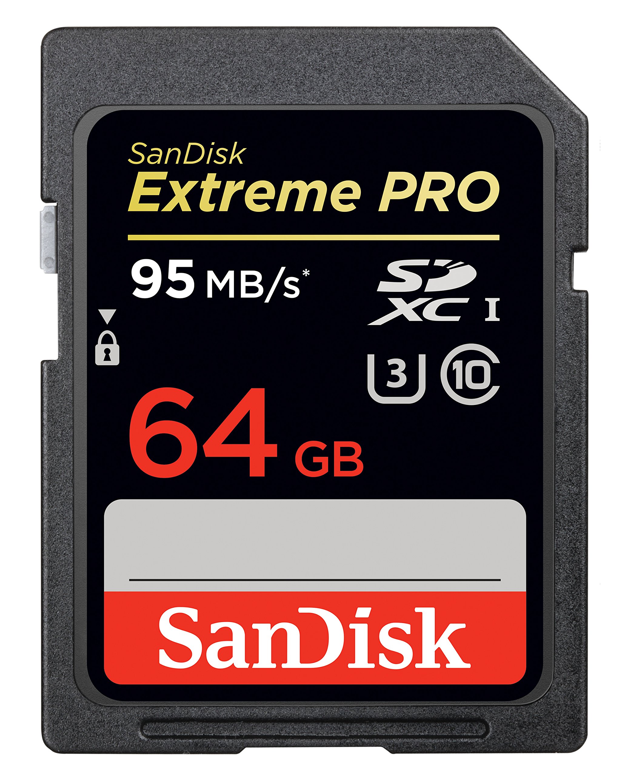 SanDisk Extreme PRO 64GB SDXC Flash Memory Card with up to 95MB/s (SDSDXPA-064G-AFFP)