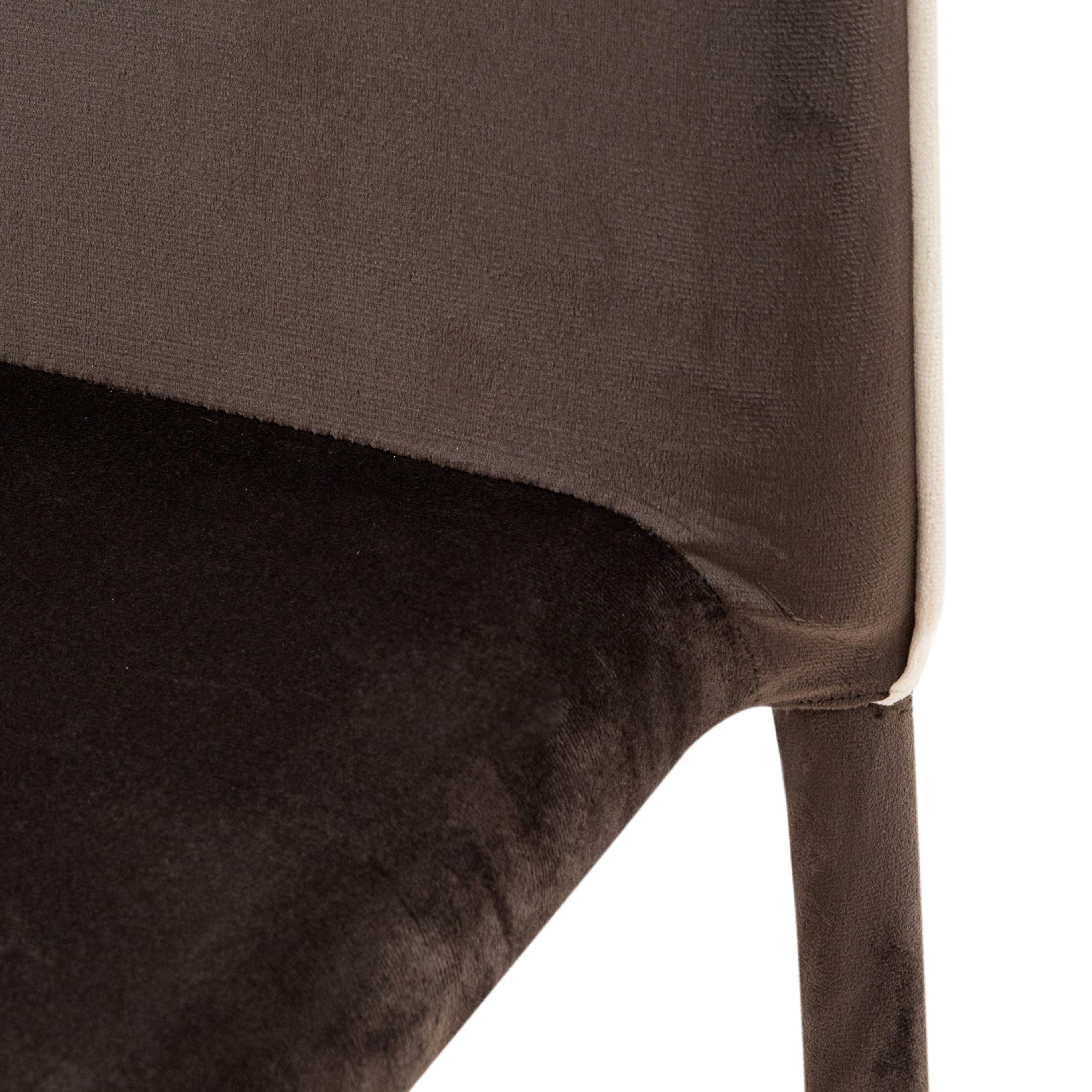 CRIBEL Set 4 Sedie Betty - Impilabili, Velluto, Struttura Metallo, Colore Cenere - Foto 11