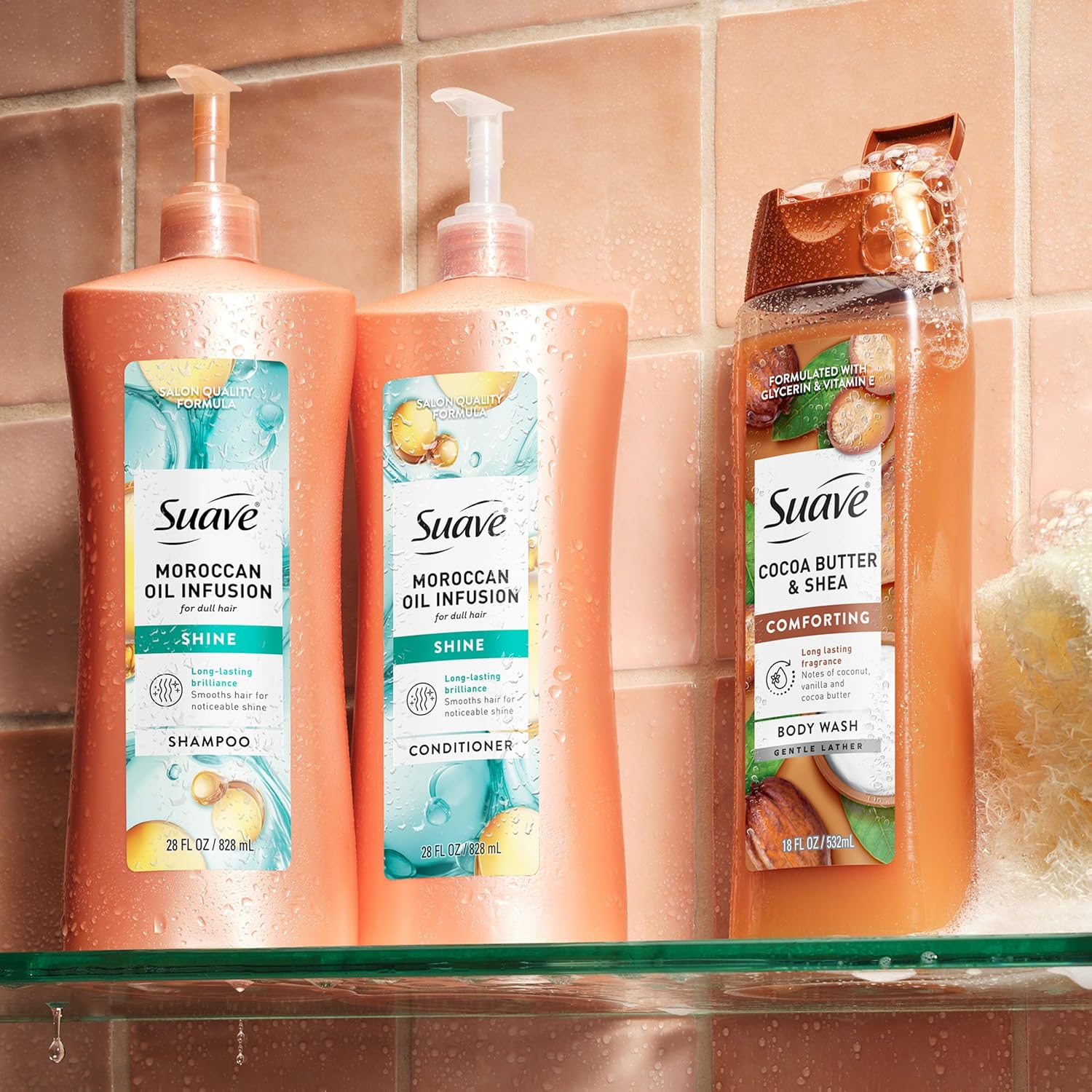 Suave Professionals Shine Conditioner, Moroccan Infusion, 28 Fl Oz (Pack of 4) - Image 8