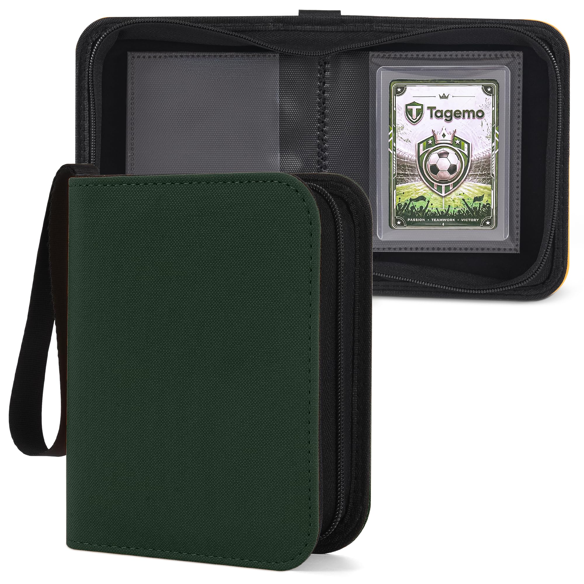 3x4 card binder Tagemo 1 Pocket Top Loader Binder, Mini Trading Album for Rigid Protectors, Small Side-Loading Single Card Binder (PU Leather) : Toys & Games Sol Ring The sleek black leatherette My Gate Guardian Yugioh State:Damaged Box