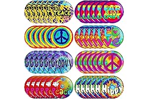 Hippie Hair Charms: Groovy Buttons Adorn Your Locks