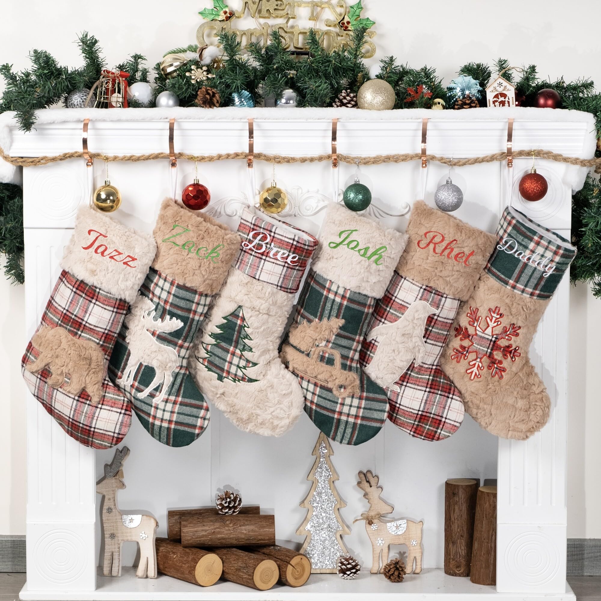 Cherisele Chaussette De Noël Personnalisée Avec No Grande Noël Bas