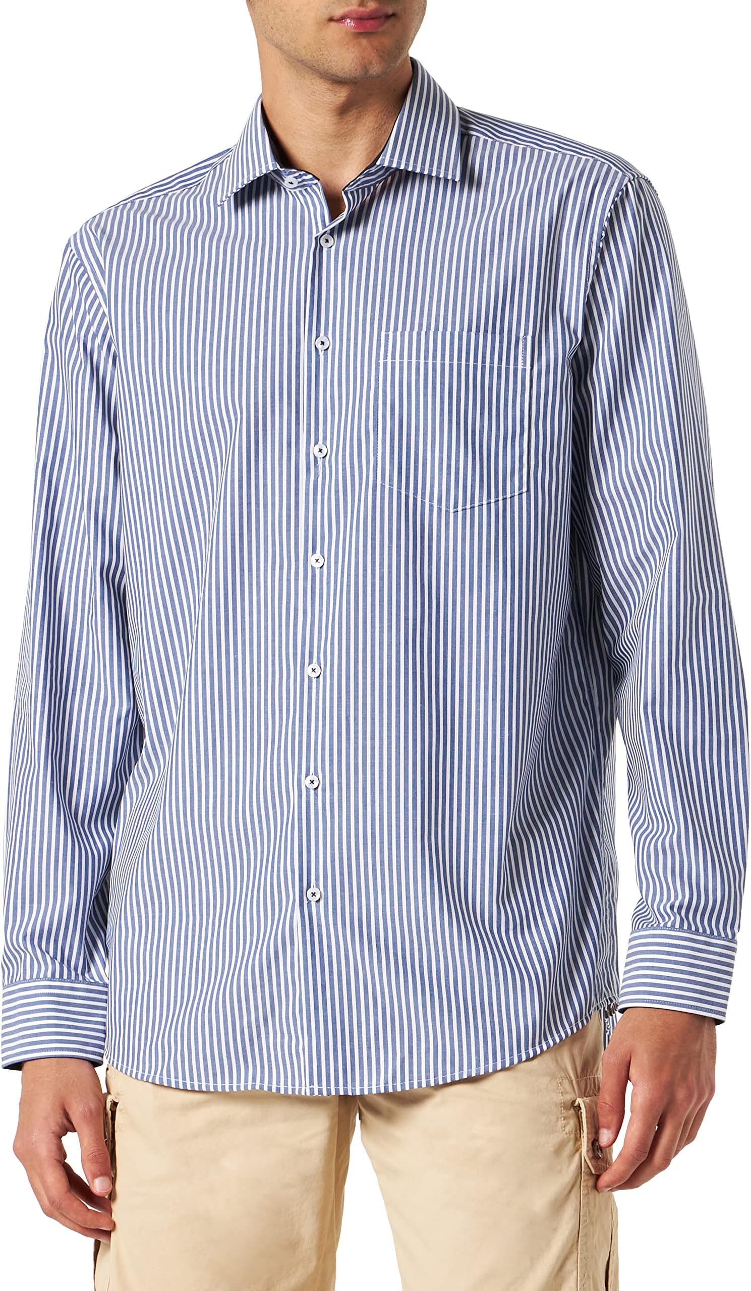 SeidenstickerMen's Regular Fit Long-Sleeved Shirt