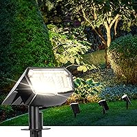 Vista 11 de Focos solares al aire libre de 63 LED con 3 modos de iluminación, luz impermeable IP65 para patio, jardín, casa, garaje, camino para decoraciones