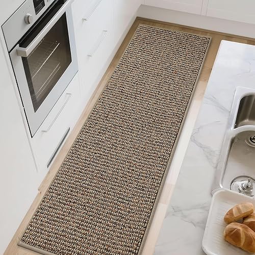 Miniatura 7 de BEQHAUSE Alfombras de cocina de 24 x 60 pulgadas, antideslizantes, para piso, súper absorbentes y resistentes a las manchas, lavables a máquina,