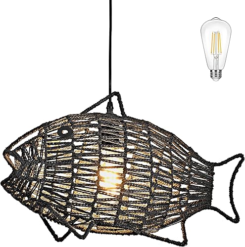 Miniatura 10 de Lámpara Colgante Azul Lámpara Colgante Costera Iluminación Colgante Náutica Iluminación de Casa de Playa Accesorios de Iluminación de Océano Lámpara