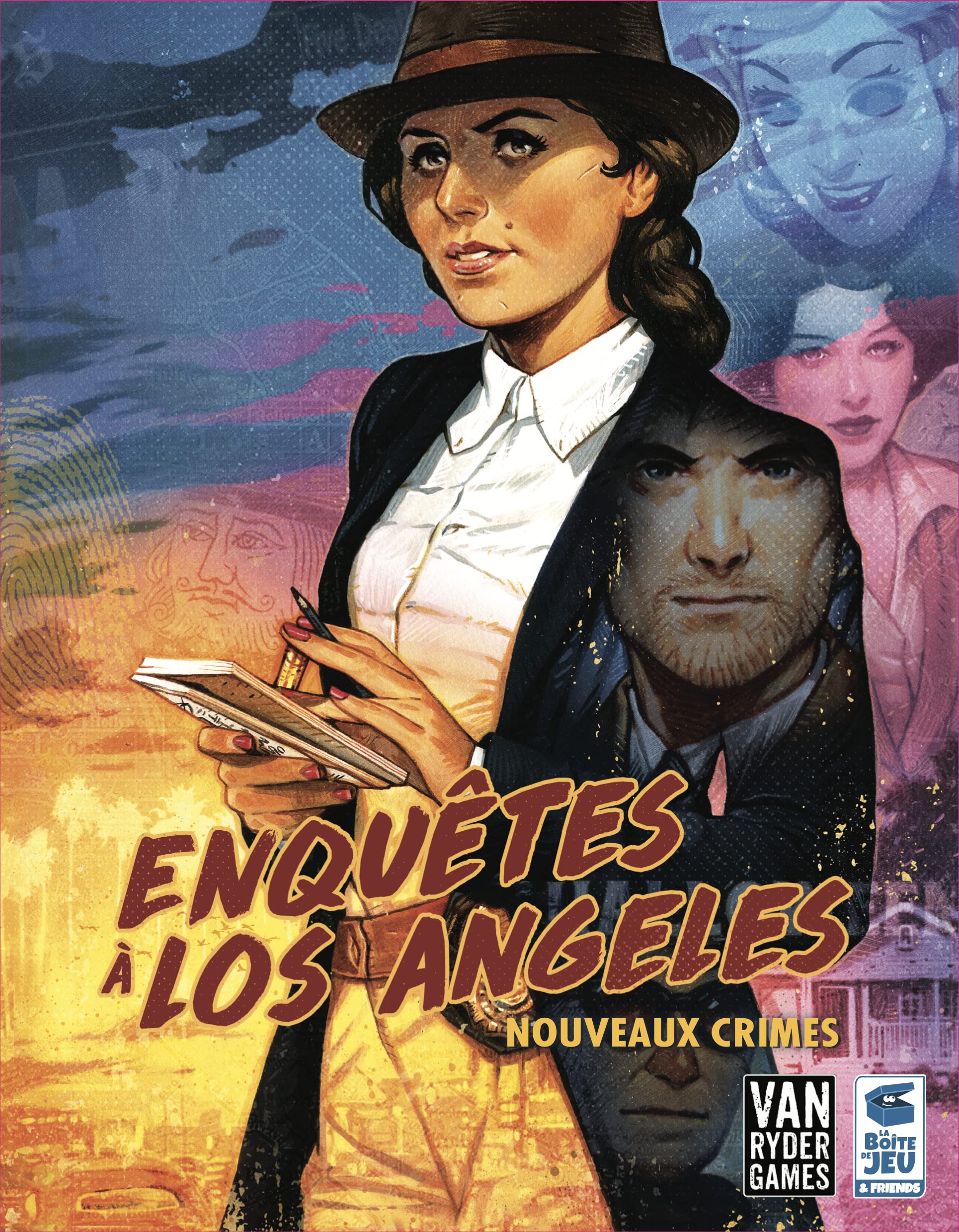 Blackrock Games Enquêtes à Los Angeles : Nouveaux Crimes - Extension Enquête à Los Angeles - La Boite de Jeu Jeu de société enquête - Jeu compétitif et asymétrique L