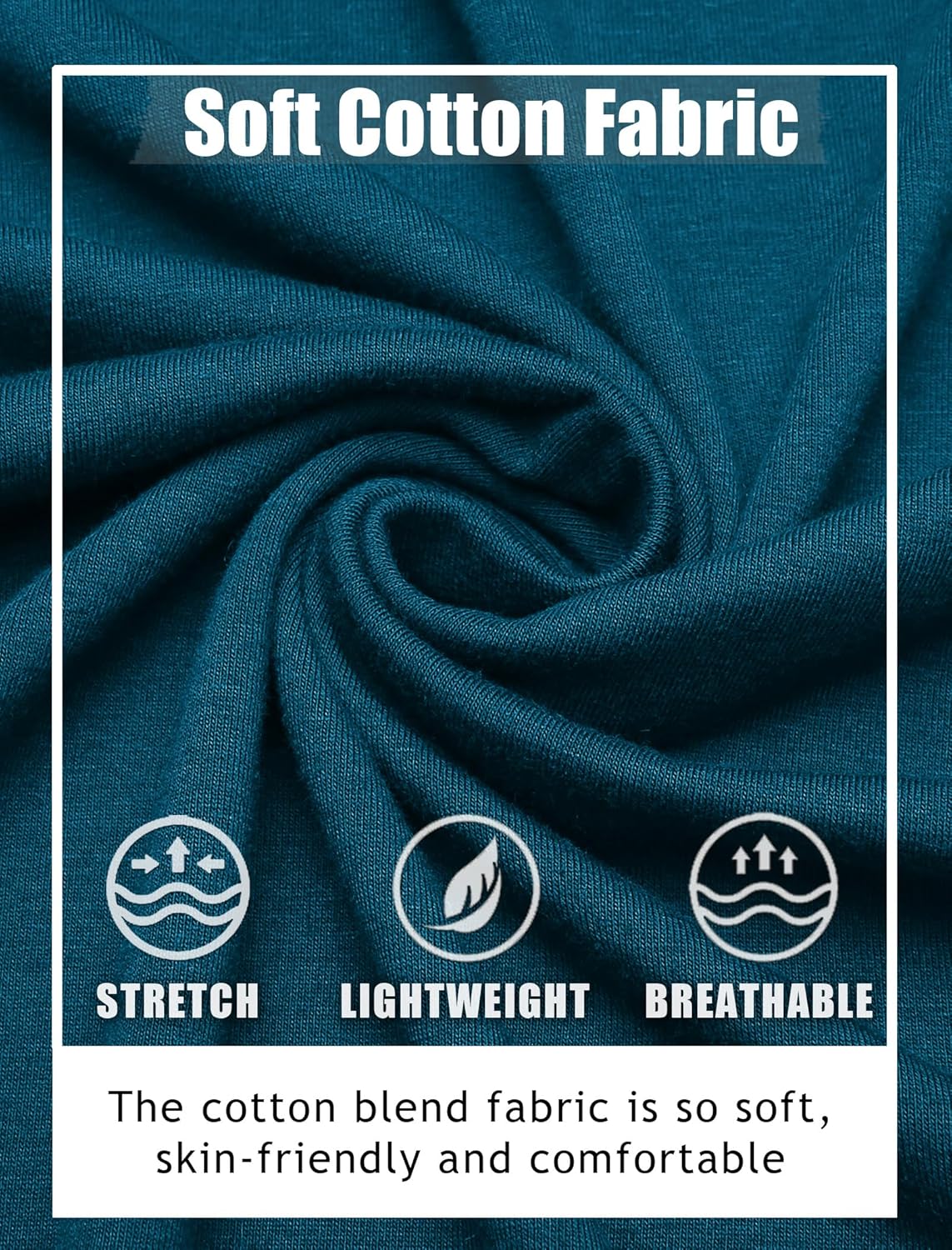 COOFANDY Men's Long Sleeve Henley Shirts Cotton T-Shirts Casual Pullover Shirt Soft Stretch Basic Tees Fall Tops - Image 5