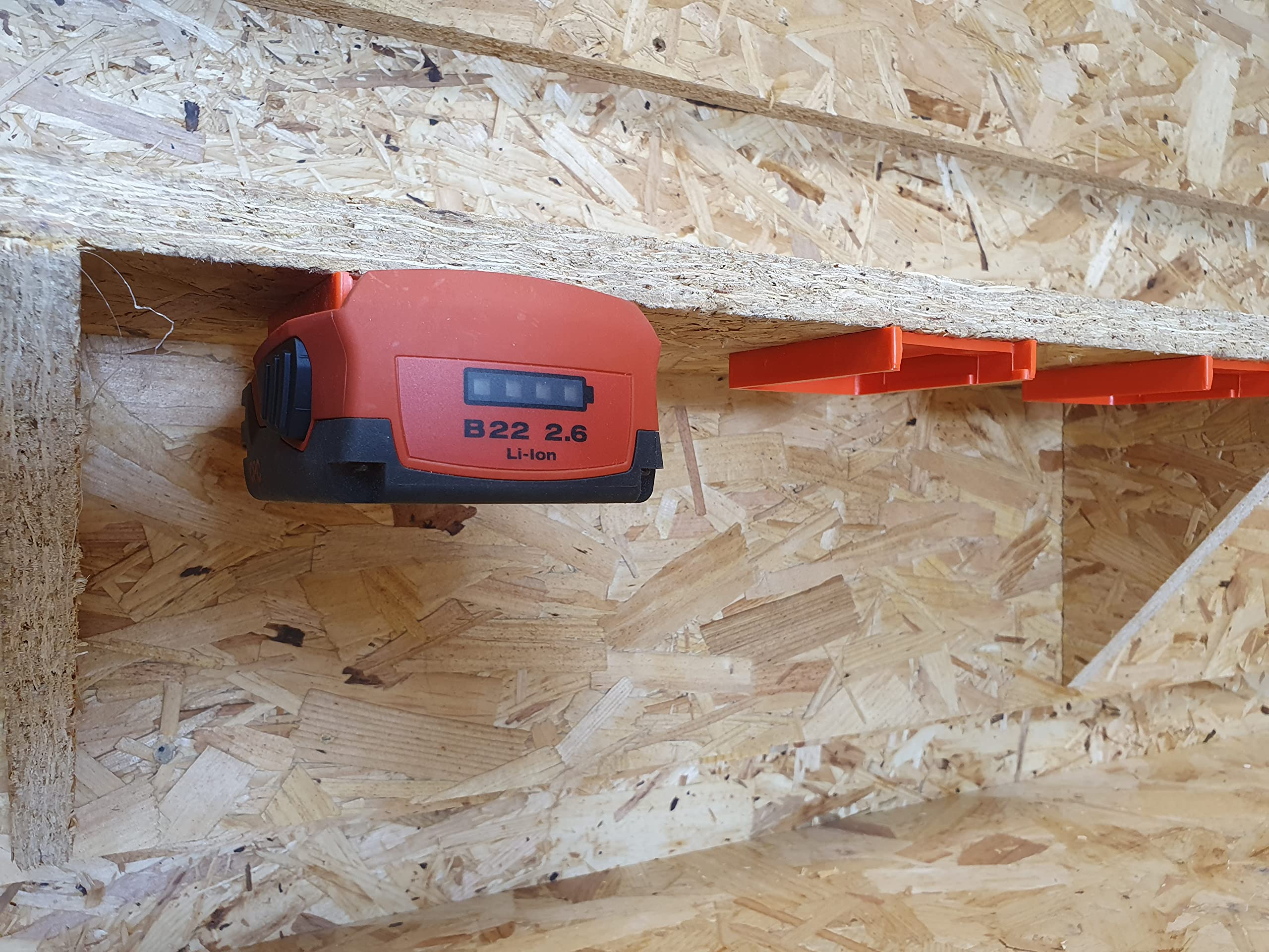 StealthMounts 4 Supporti Da Parete Per Utensili Hilti Nuron 22V, Gancio Porta-attrezzi In ABS Nero, Montaggio A Vite, Made In UK