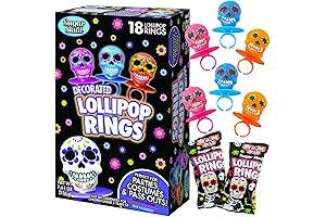 Halloween Day of the Dead Sugar Skull Lollipop Rings