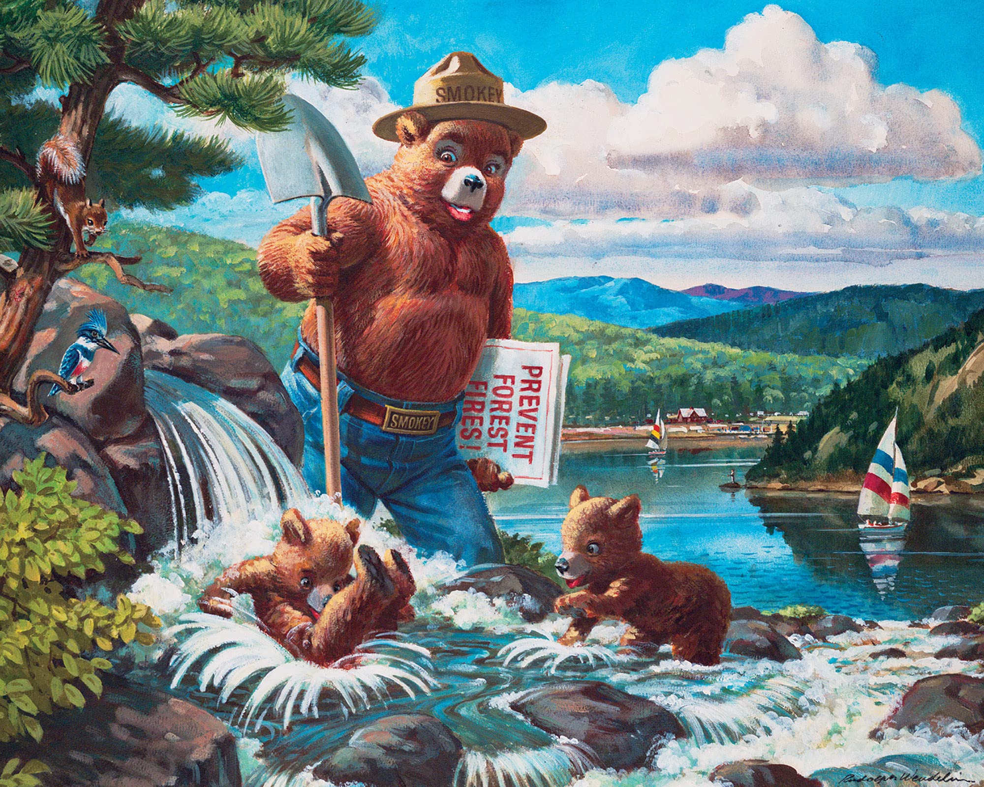 MasterPieces Puzzle Set - 4-Pack 100 Piece Jigsaw Puzzle for Kids - Smokey Bear 4-Pack - 8"x10" - Image 5