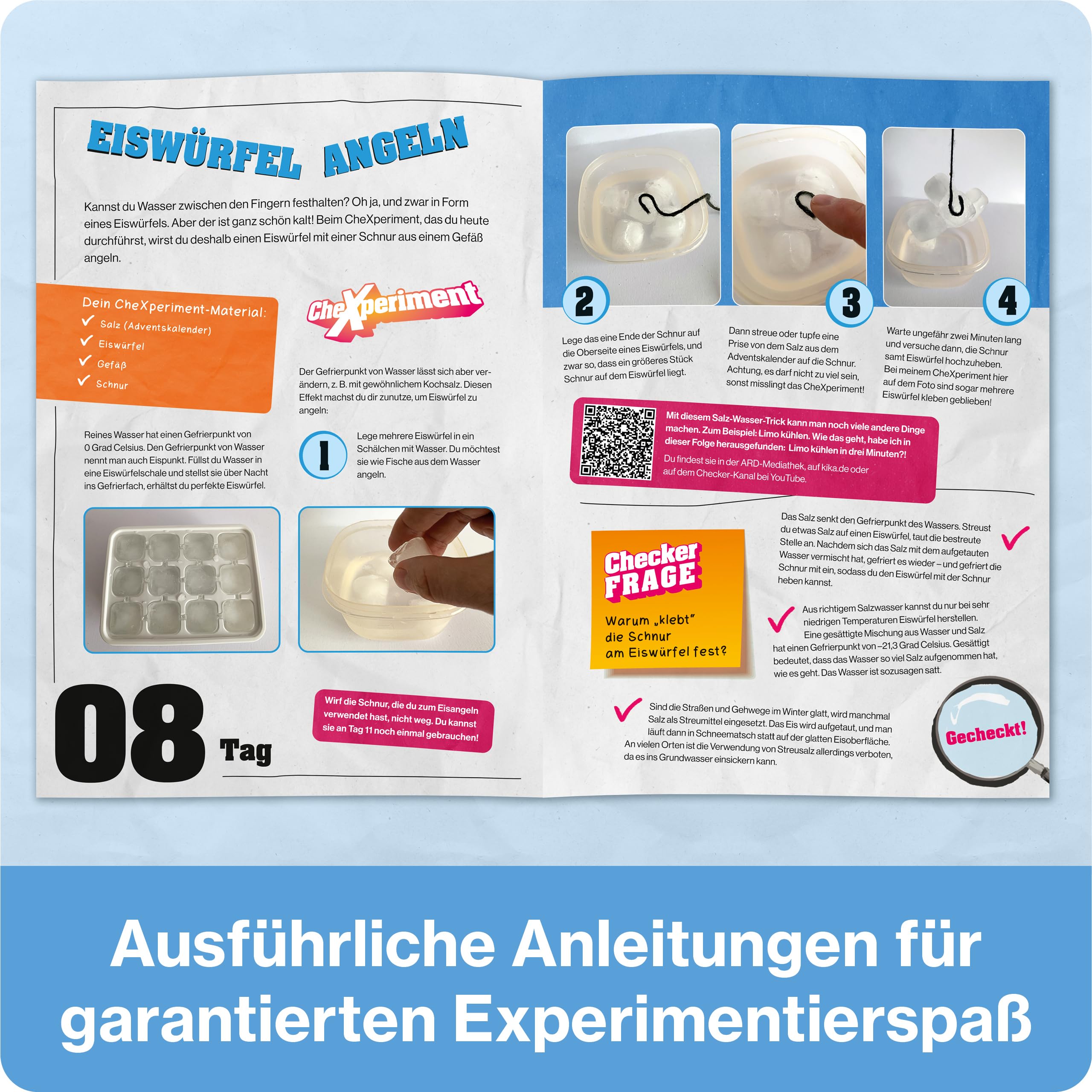 FRANZIS 67220 - CheXperiment Adventskalender: Nimm die Herausforderung an! 24 Experimente für den Advent mit Checker Tobi!