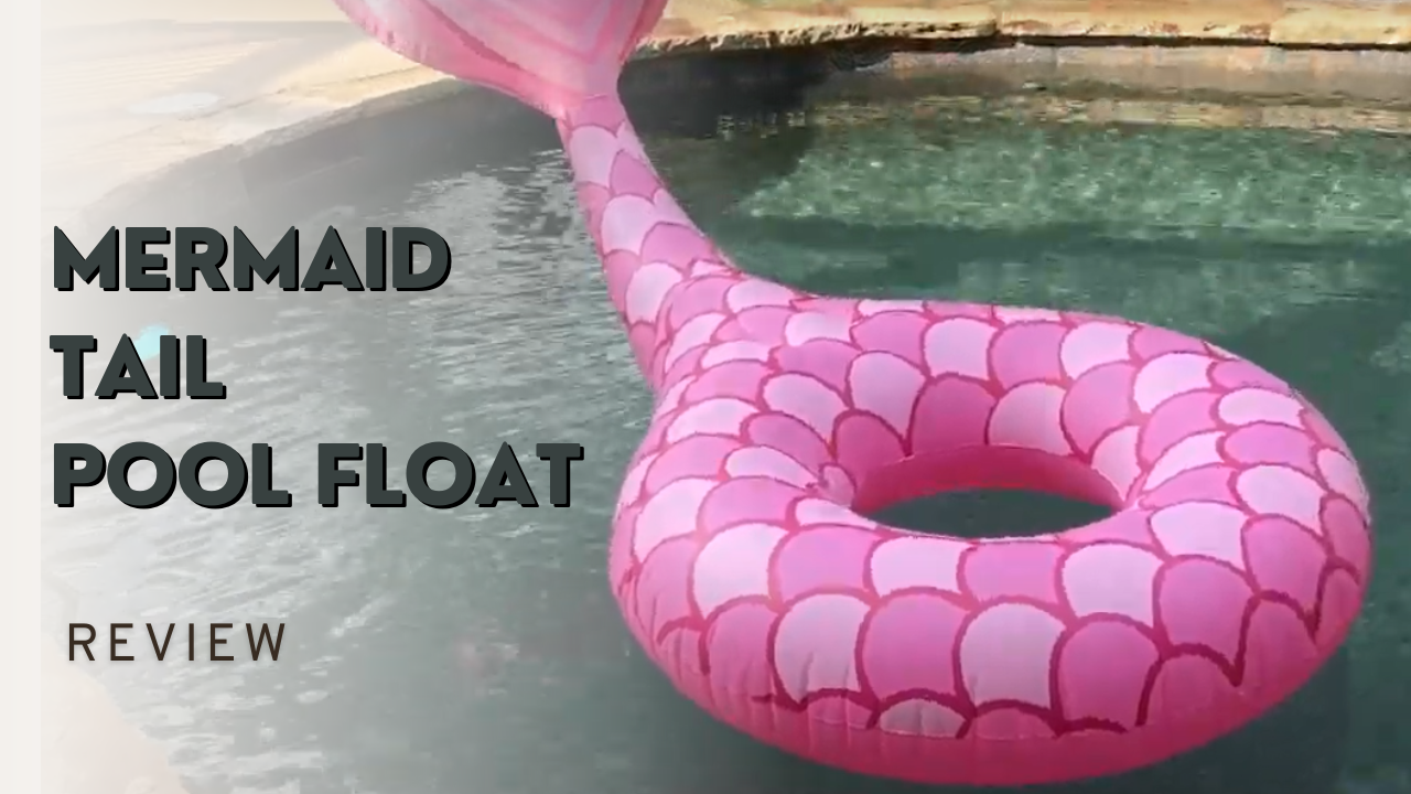 Watch Mermaid Tail Giant Pool Float Review on Amazon Live