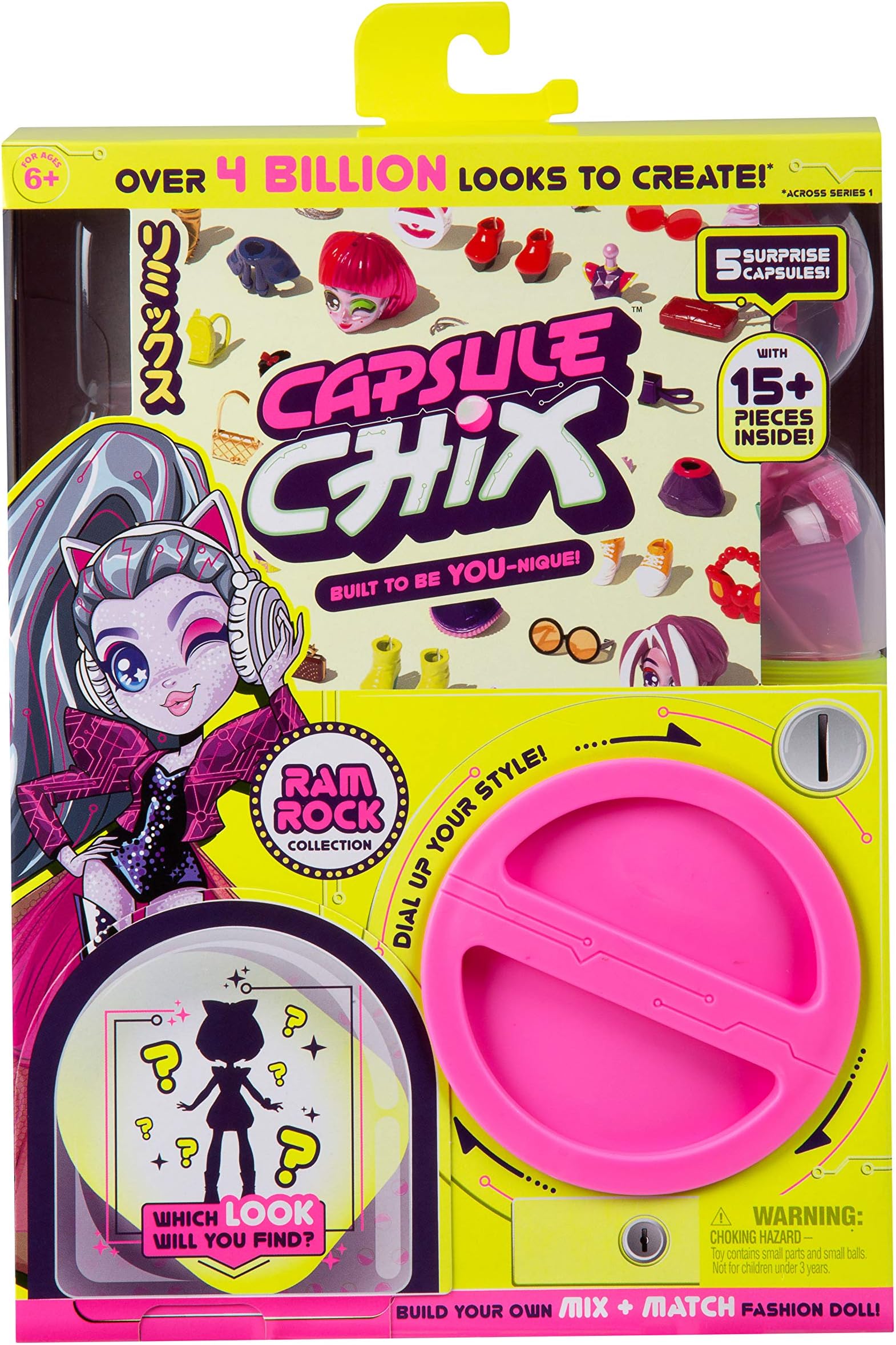 COBI Capsule Chix Ram Rock Fashion Doll, Multi-Colour, 59203, 1