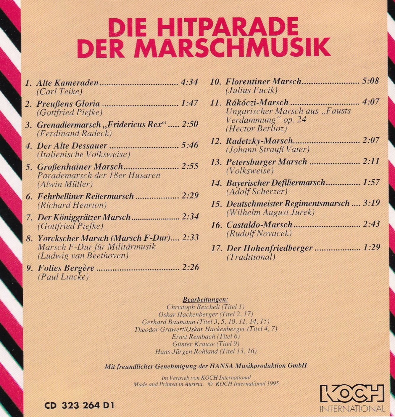Die Hitparade der Marsch-Musik