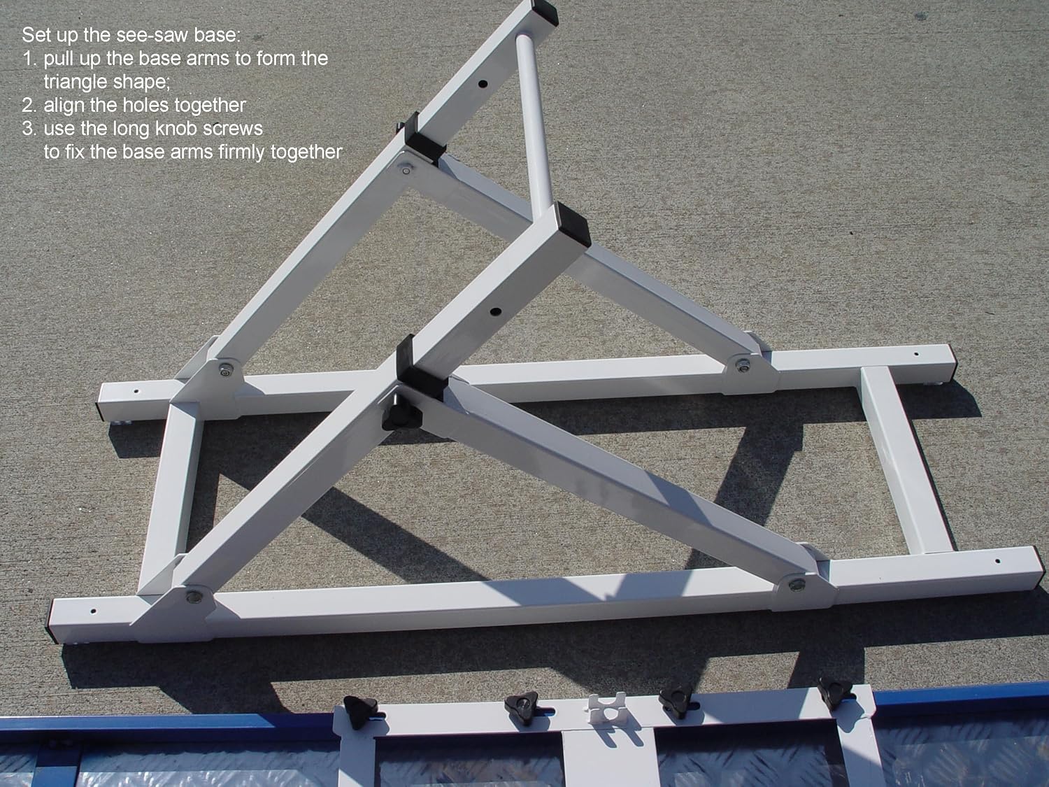 DogSport 12' Rubber Top See-Saw in Blue, 7533R