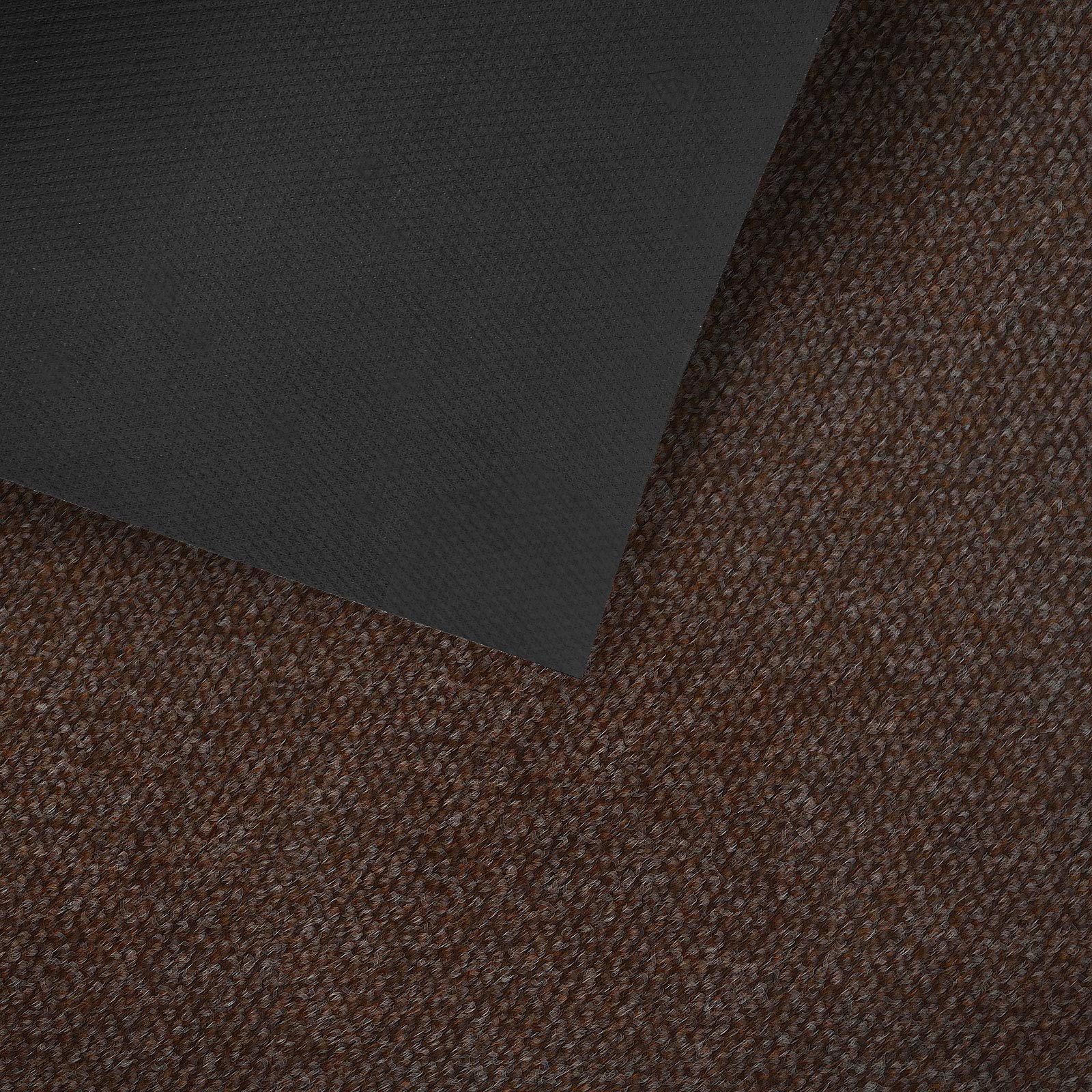 KARAT Hong Kong, tappetino antisporco, resistente ai raggi UV, lavabile, grande capacità di trattenere lo sporco, superficie elegante, retro in gel antiscivolo (marrone, 120 x 300 cm)