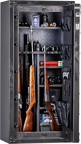 Miniatura 3 de Caja fuerte para pistola para rifles y pistolas  Kodiak KSB5940EX-SO de Rhino Metals  38 rifles o escopetas y 8 pistolas  Clasificación ignífuga de