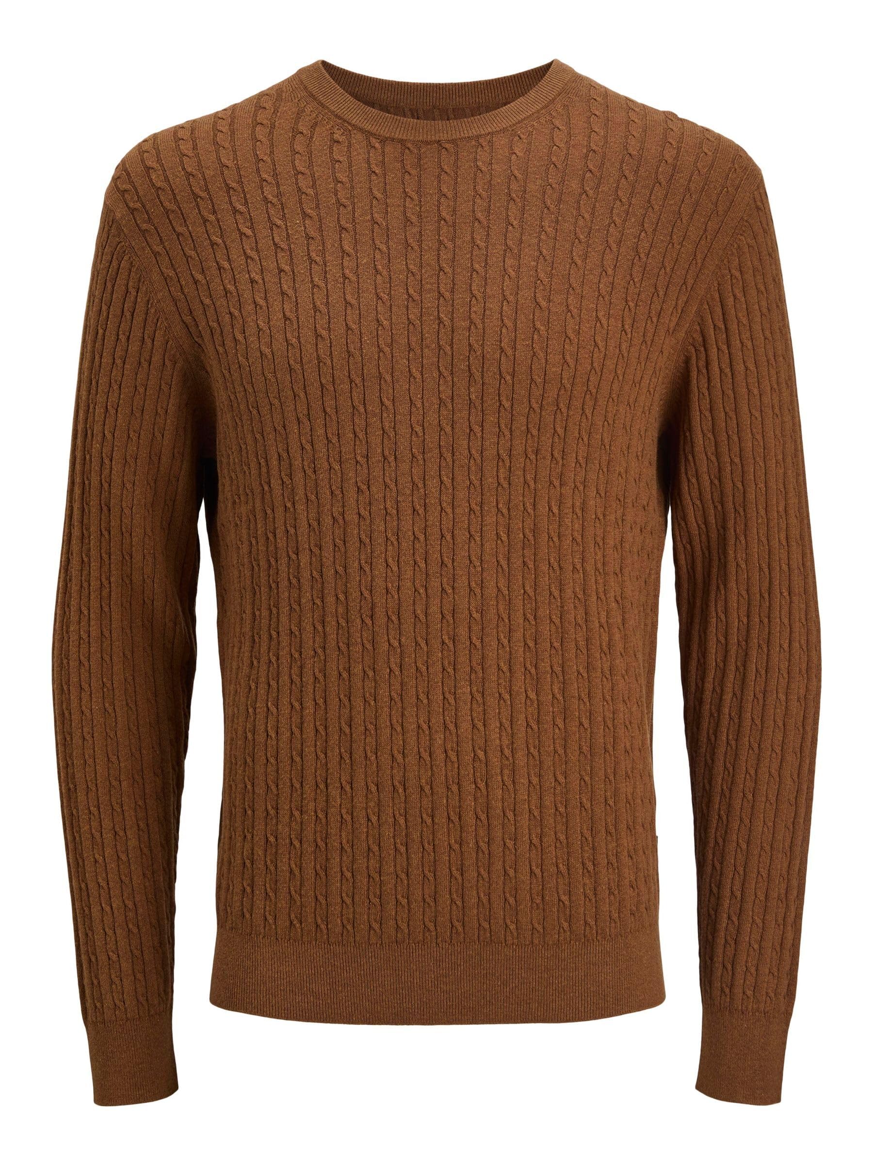 Jack & Jones Men's Monks Robe Jjeemil Knit Cable Crew Neck Noos, Xxl