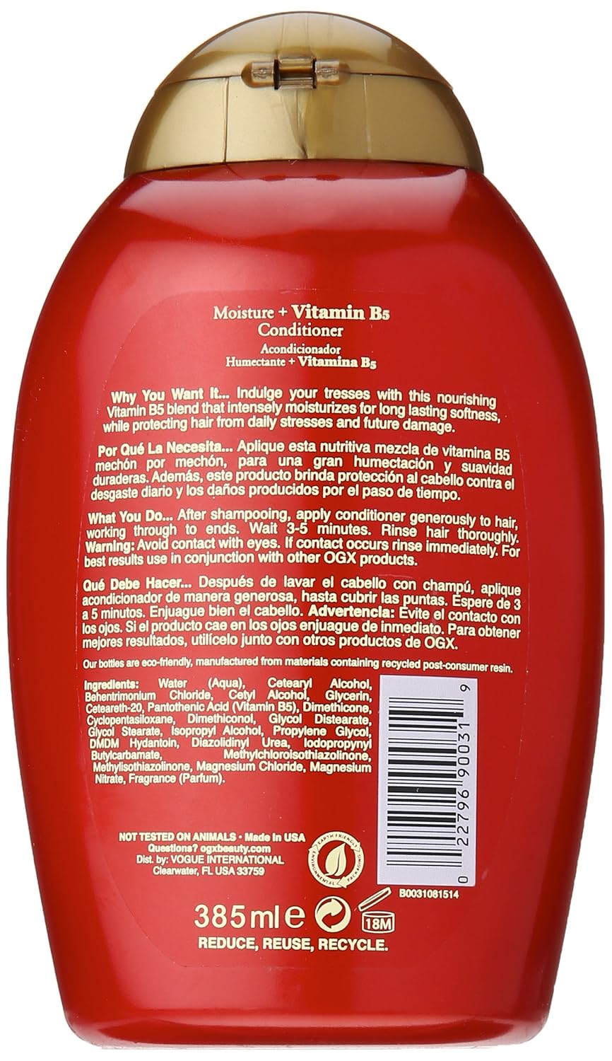 OGX Moisture + Vitamin B5 Conditioner, 13 Ounce