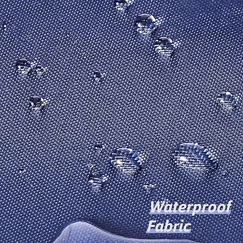 Miniatura 10 de Furlinic Cortina de ducha extra larga sin gancho de 84 pulgadas de largo, cortina de baño de tela suave con 10 ojales divididos de plástico,