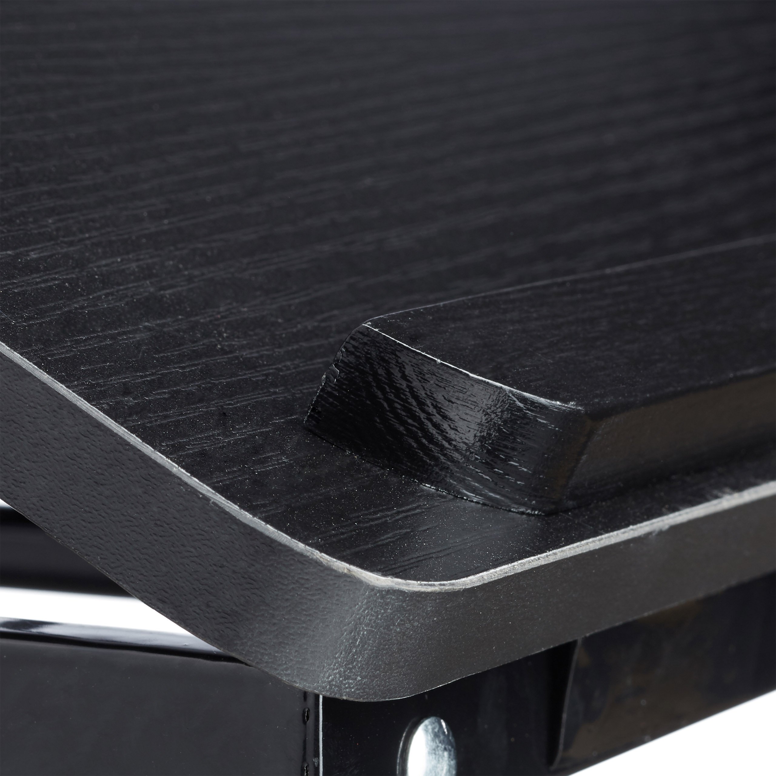 Relaxdays tavolo per laptop, scrivania, tavolino da letto, vassoio da letto, tavolino per notebook, tavolino laterale, laptop WTH 75 cm x 35 cm x 40 cm, legno, nero, con ribalta per lettura, regolabile in altezza, pieghevole