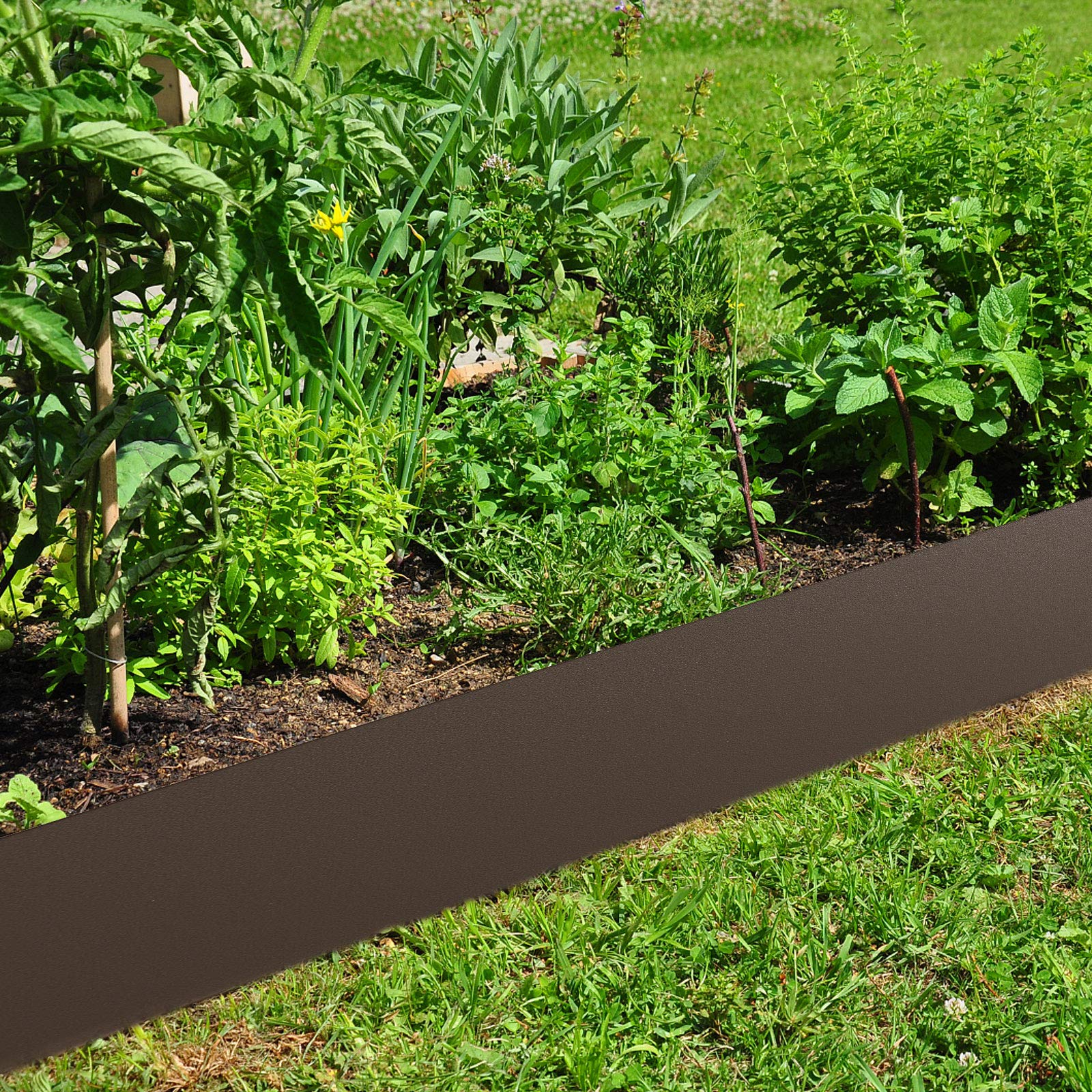 Steel Landscape Edging 40 Inch Strips, Steel Edging 8 Inch Depth for