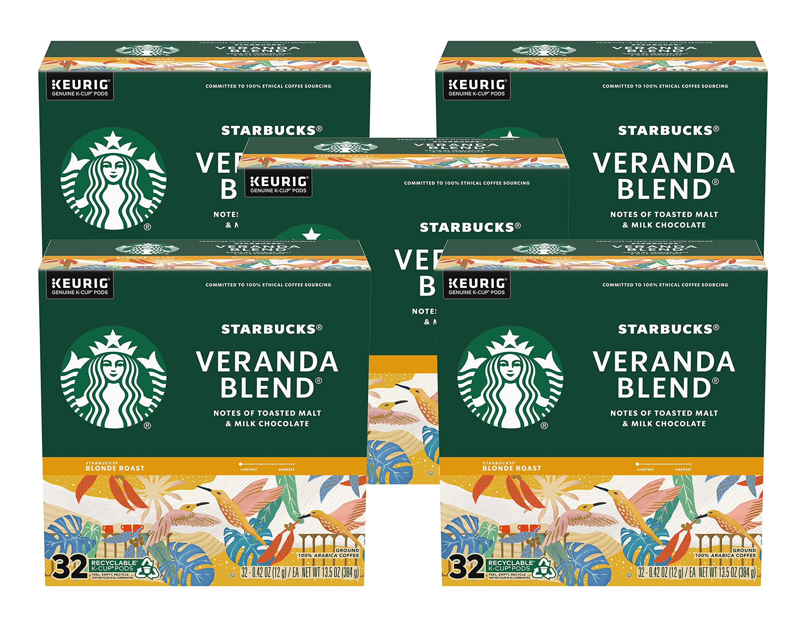 Starbucks Veranda Blend Blonde, K-Cup for Keurig Brewers, 160 Count