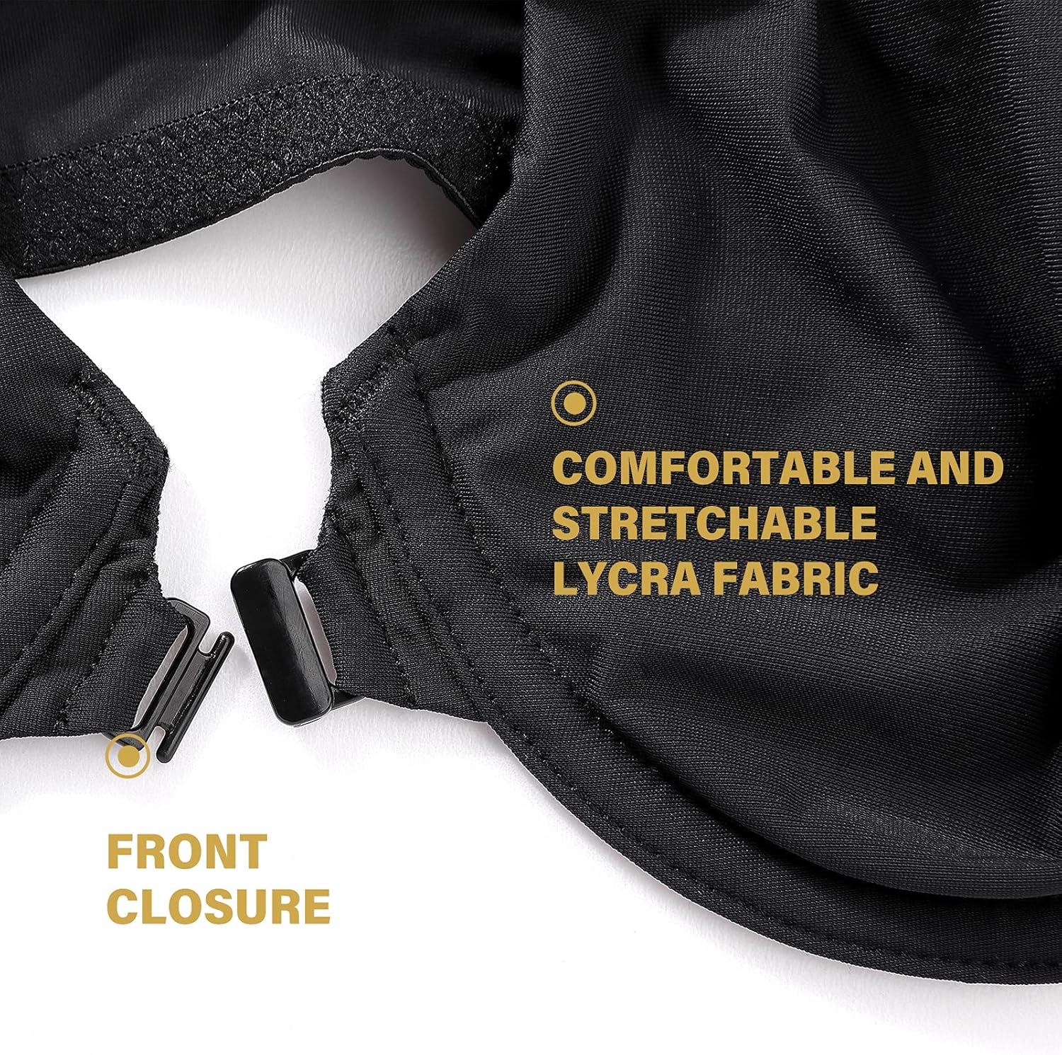 DELIMIRA Women's Front Closure Bras Seamless Plus Size Plunge Underwire Unlined Comfortable Bra - Image 7