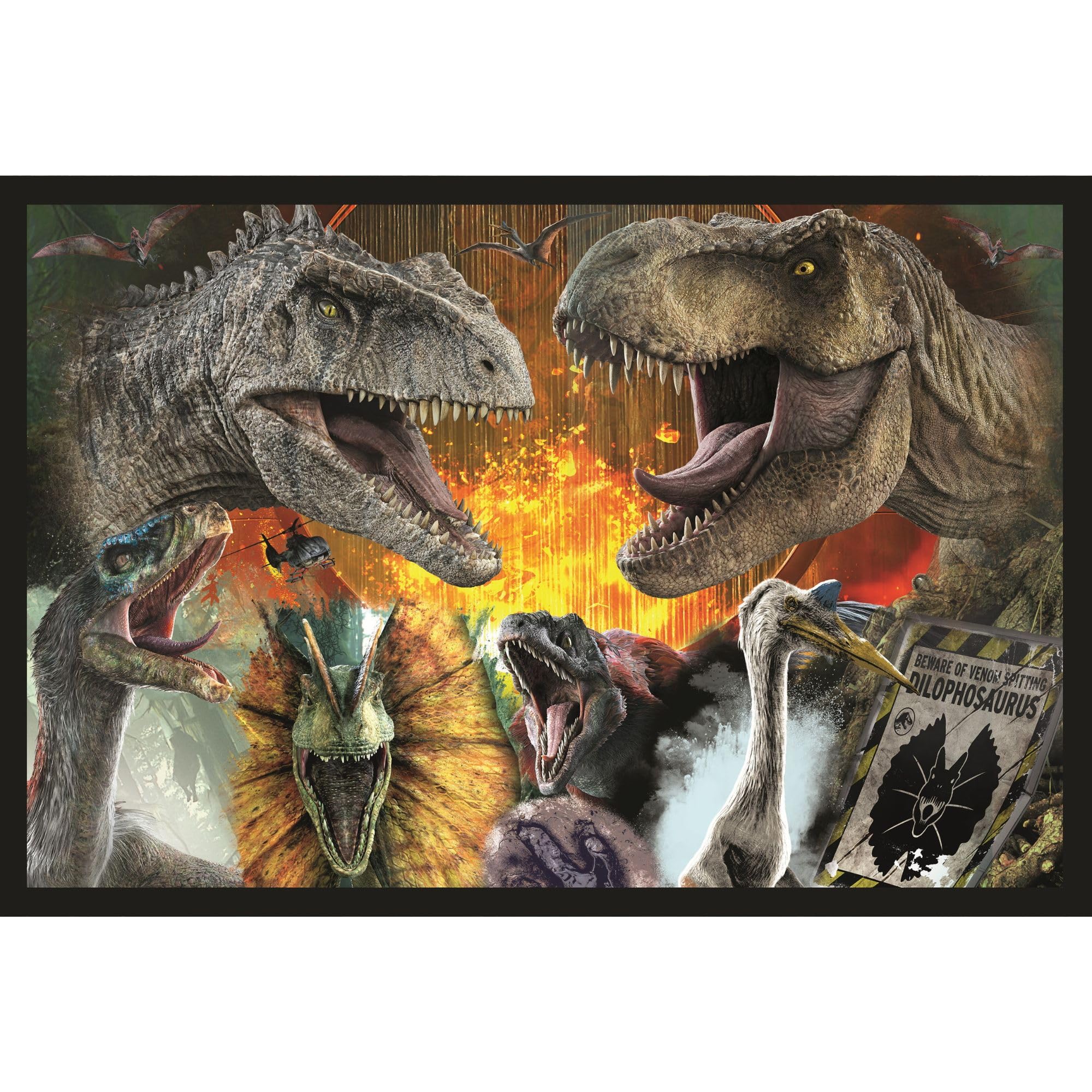 Trefl - Puzzle 2x200 Elementów, Prehistoryczny Świat, Jurassic World | Dla Dzieci i Dorosłych 10+, Zestaw Dwóch Układanek, Bohaterowie Bajek, Wysokiej jakości, Kreatywna rozrywka, Idealny Prezent